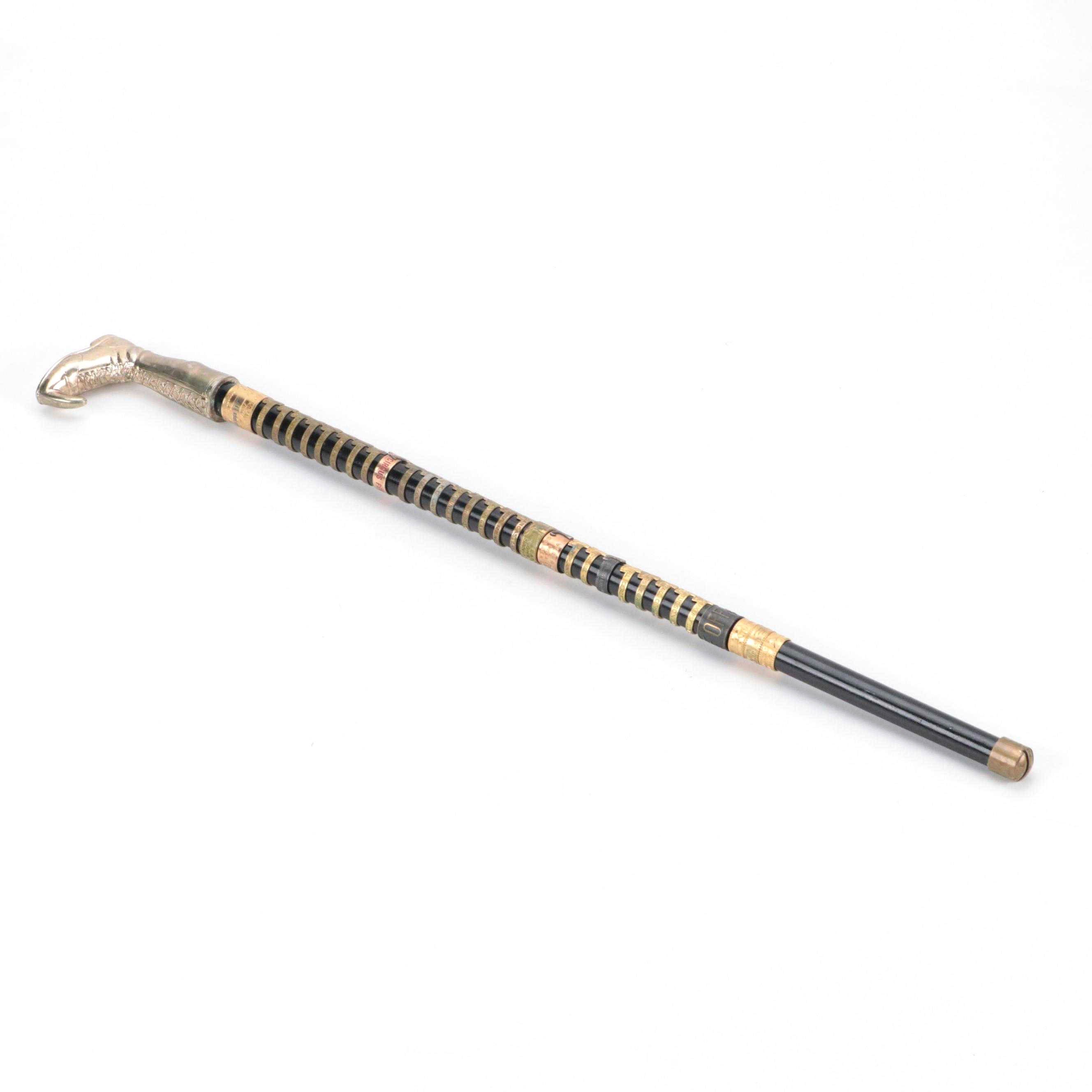 Shriner's Service Award Commemorative Walking Stick