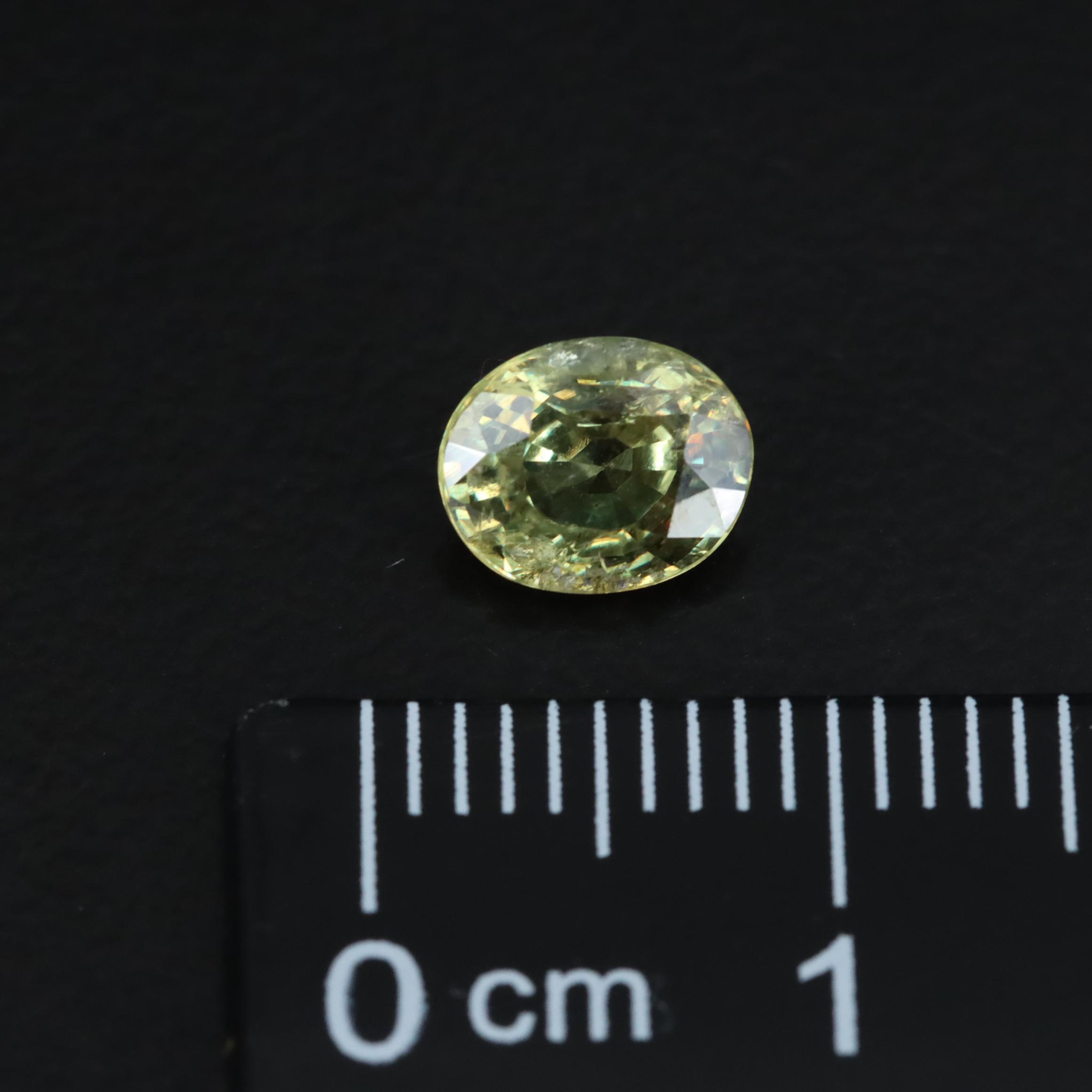 Loose 1.13 CT Demantoid Garnet