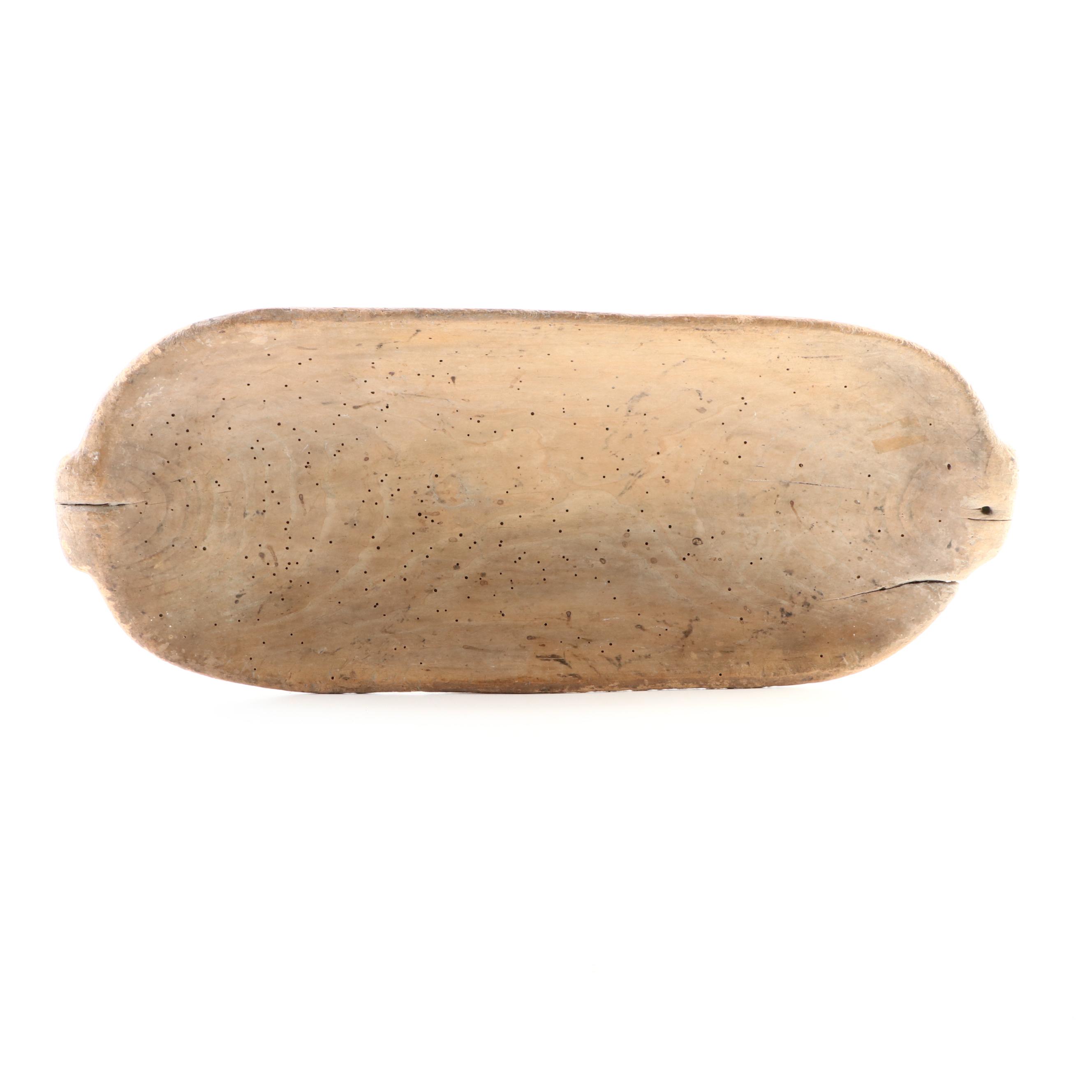 Primitive Wooden Dough Bowl