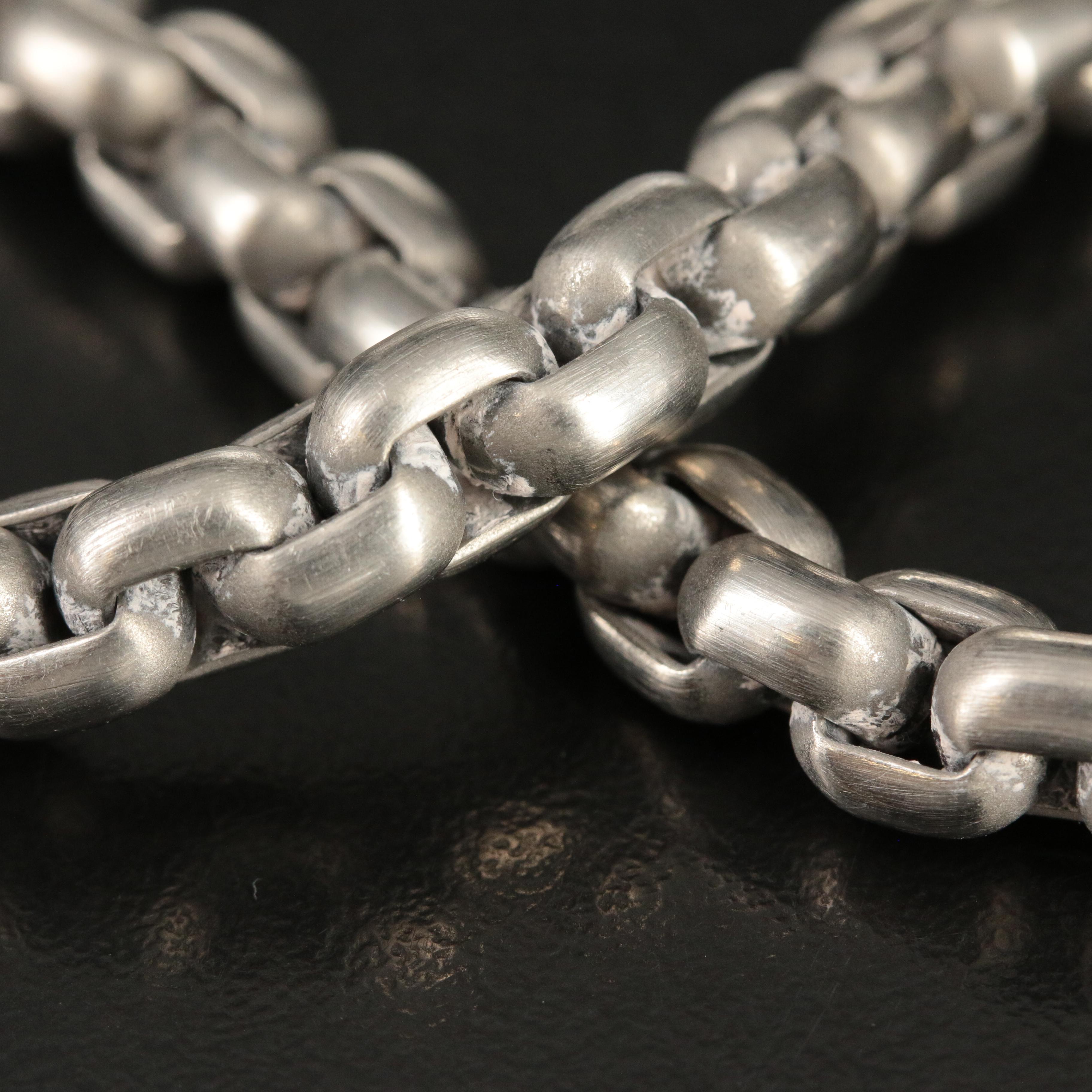David Yurman Titanium Box Chain Bracelet