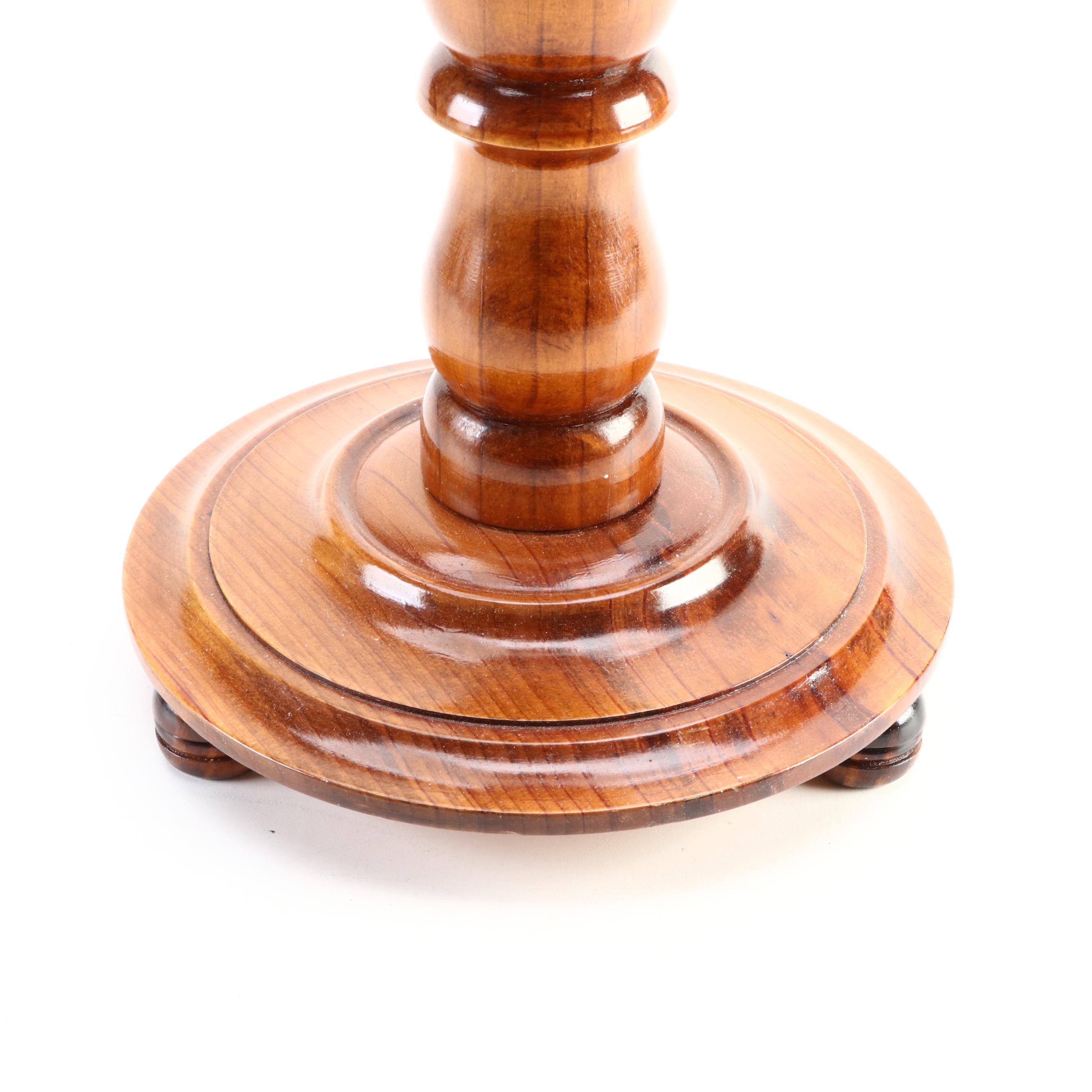 Turned Wood Hat Stand