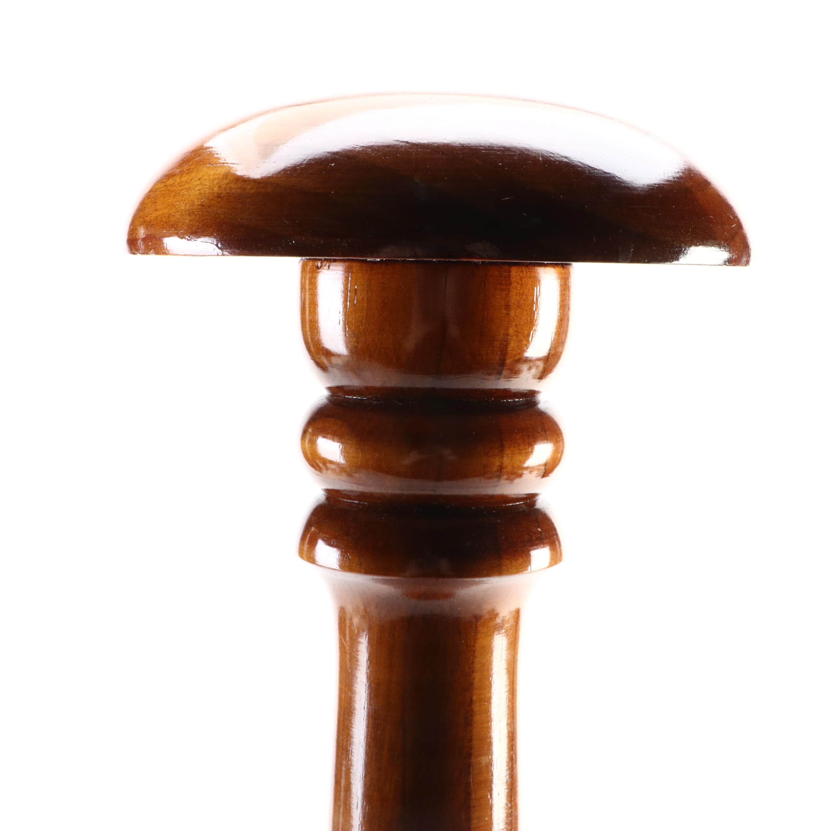 Turned Wood Hat Stand