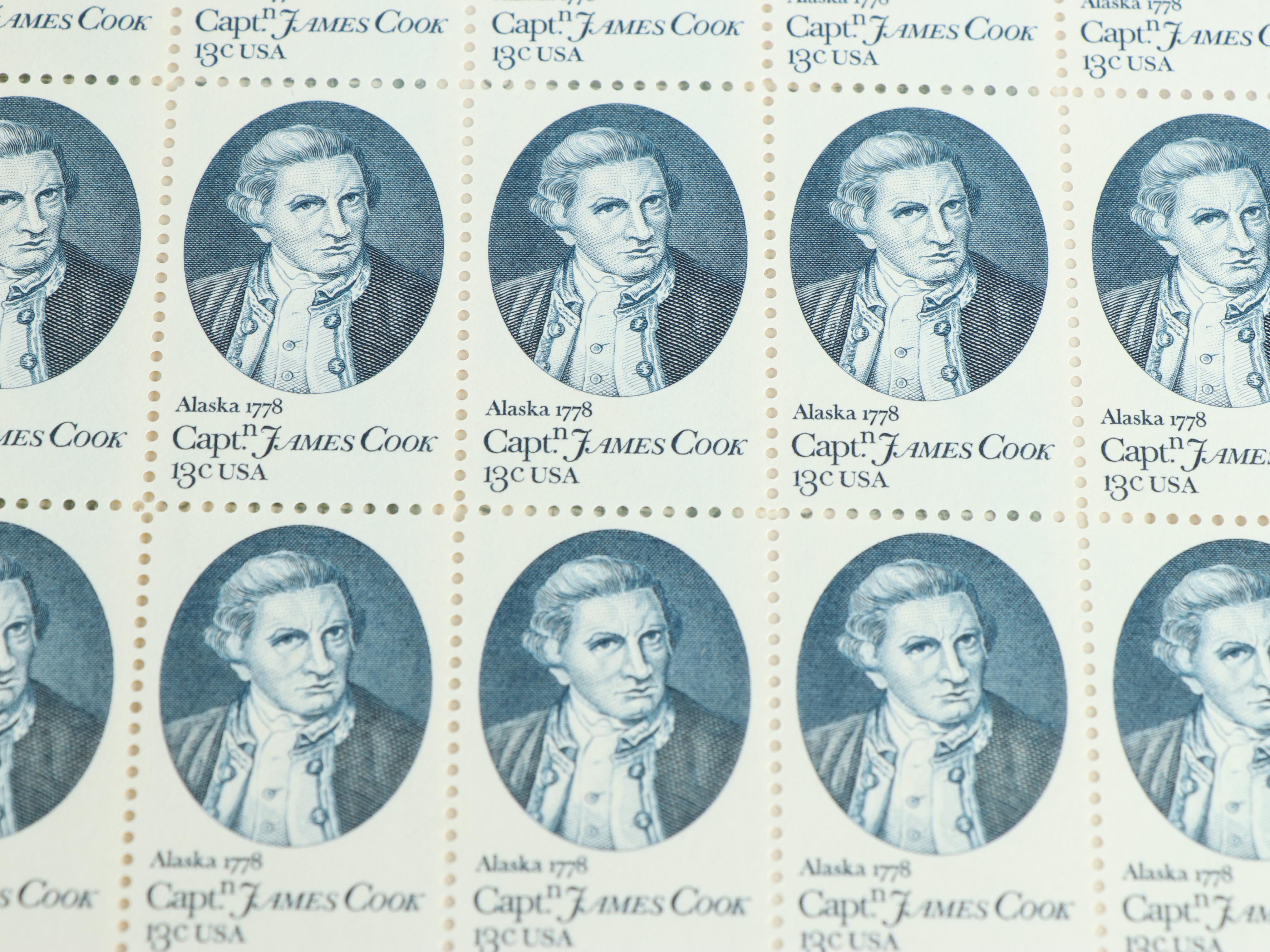 Forty Mint Sheet Files for Postage Stamp Sheets, 60s to 80s