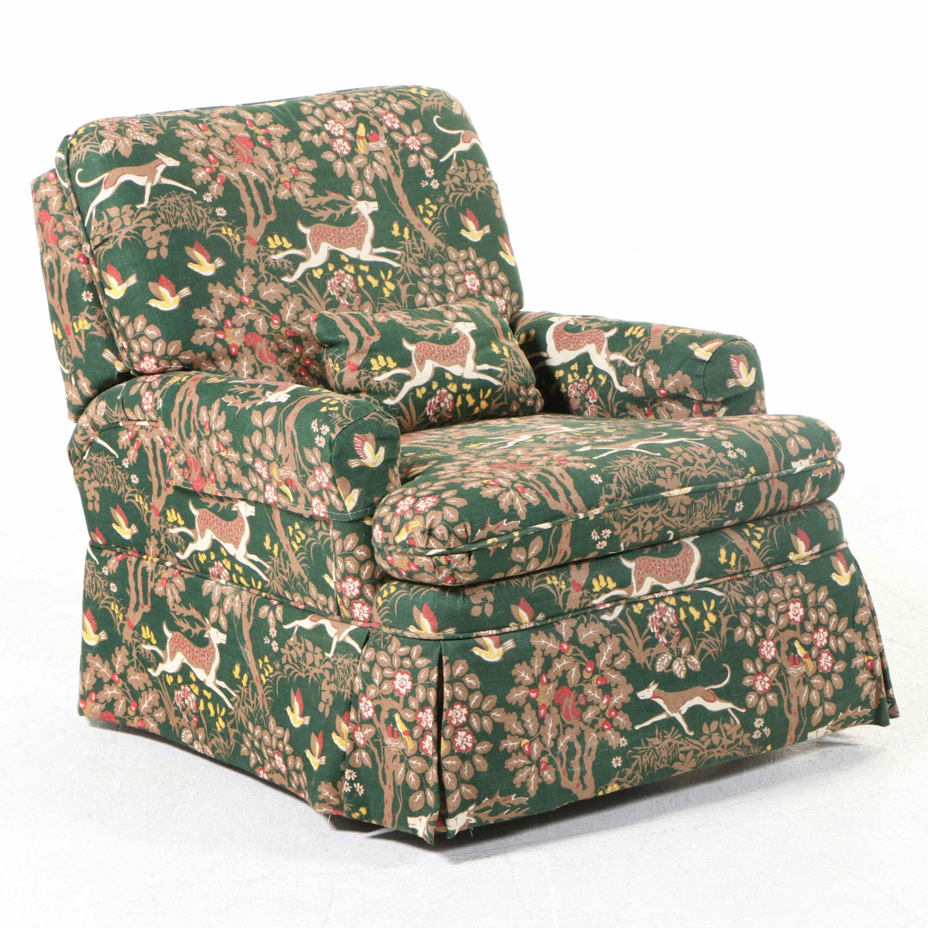 BarcaLounger Custom-Upholstered English Roll-Arm Recliner