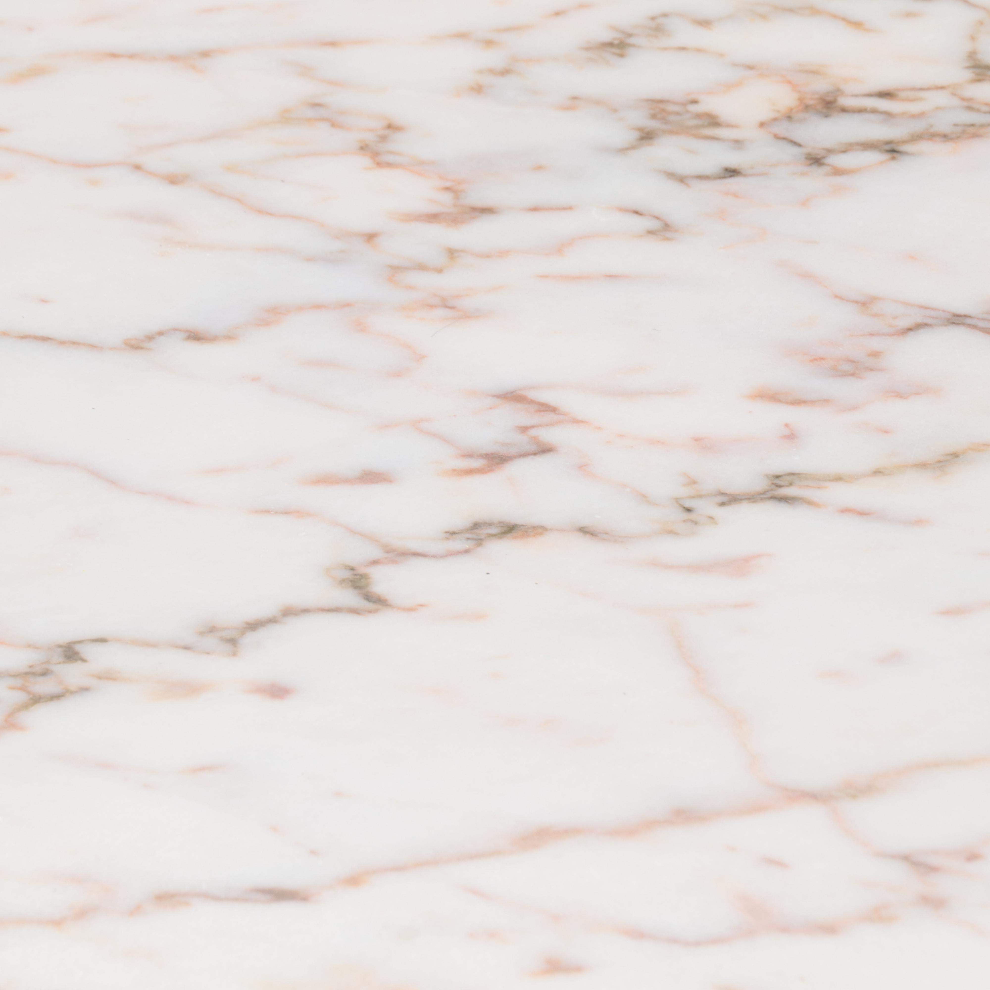 Victorian Style Cast Metal Patio Dining Set with Stone Top, Mid to Late 20th C.