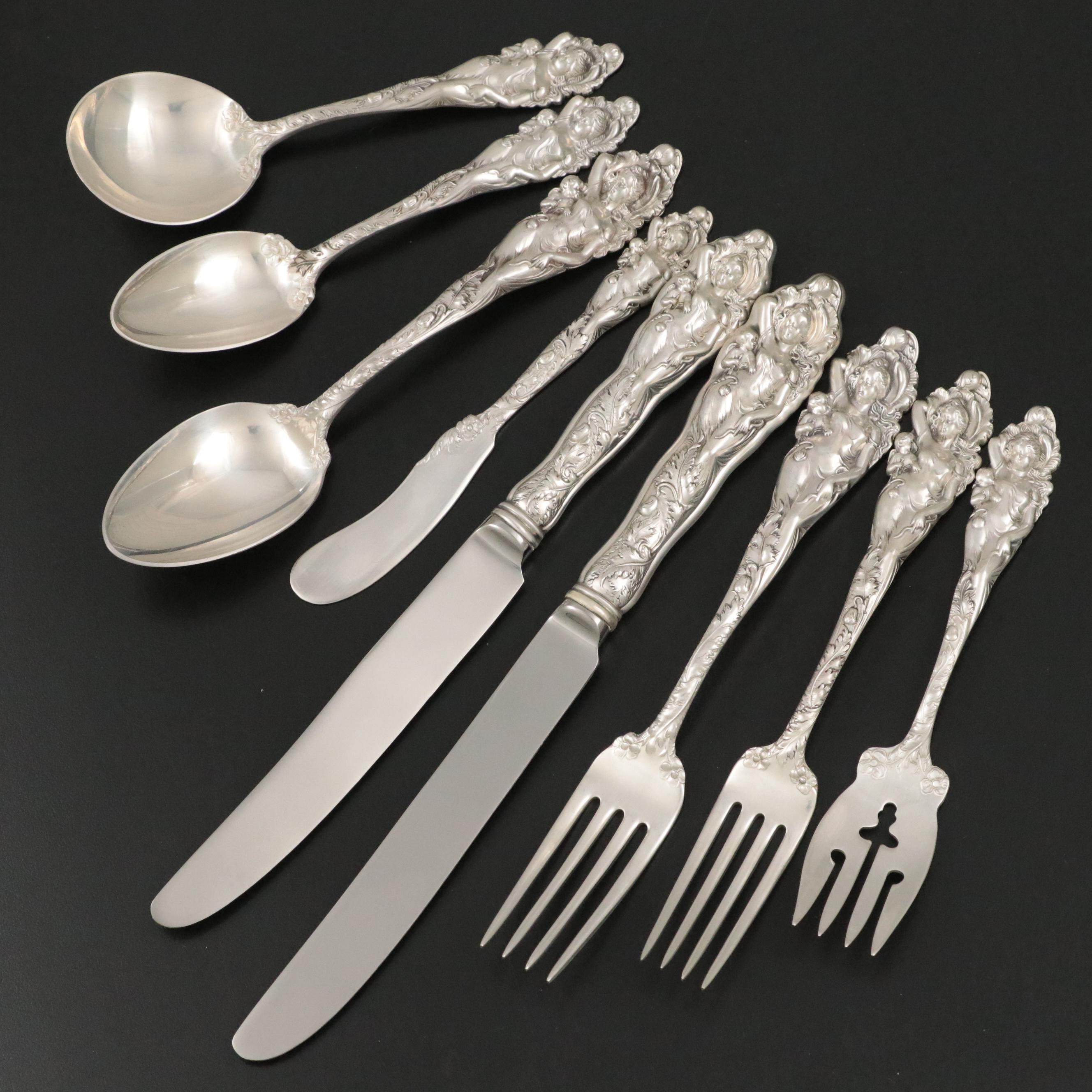 Reed & Barton "Love Disarmed" Sterling Silver Flatware Service for Twelve