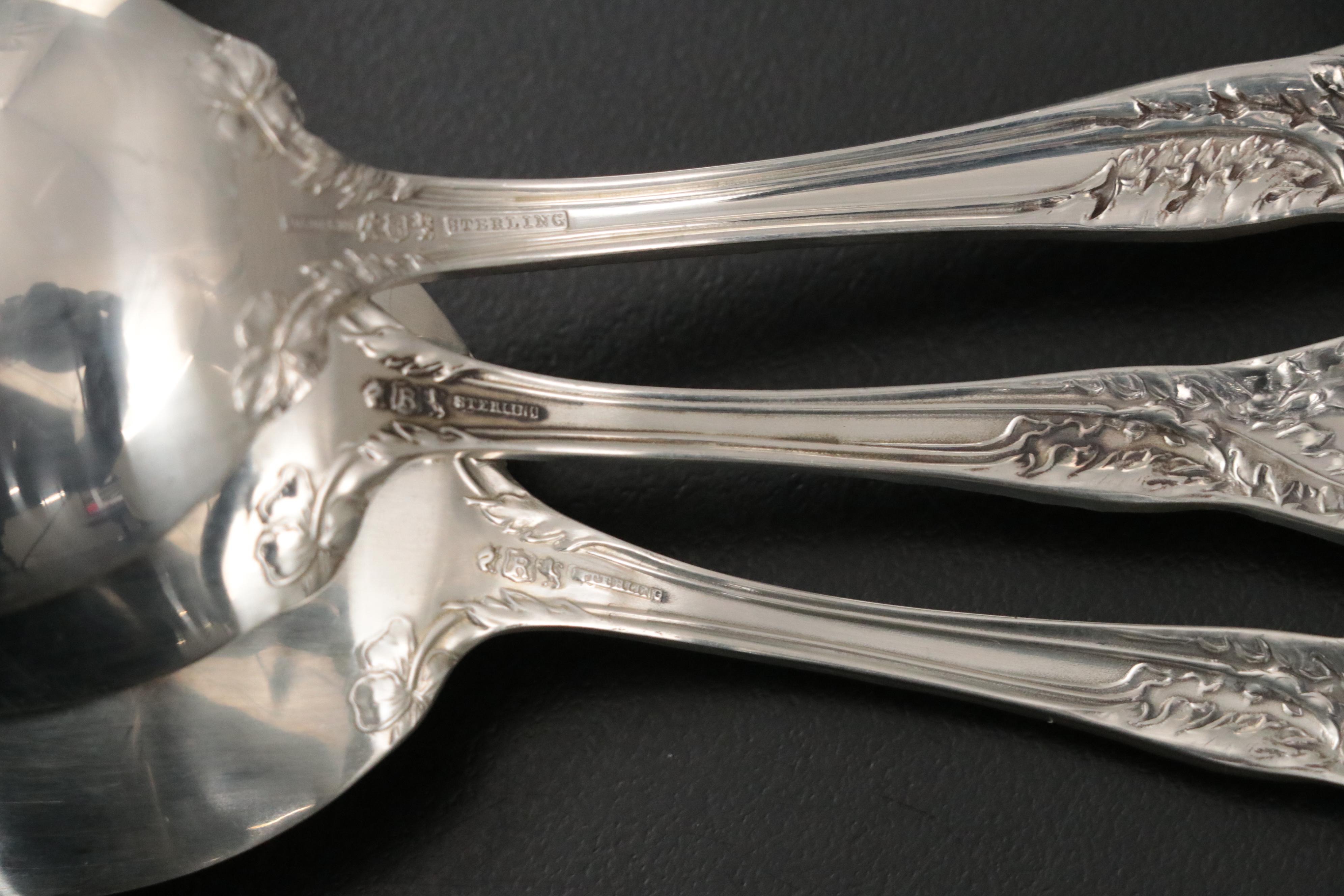 Reed & Barton "Love Disarmed" Sterling Silver Flatware Service for Twelve