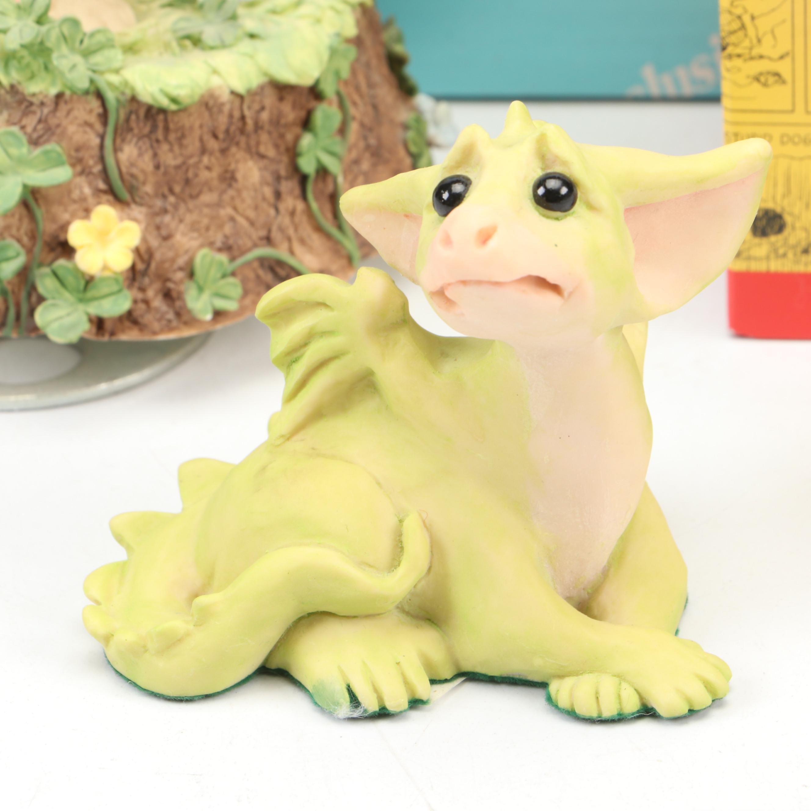 The San Francisco Resin Music Box with Hallmark Metal Figurines and More