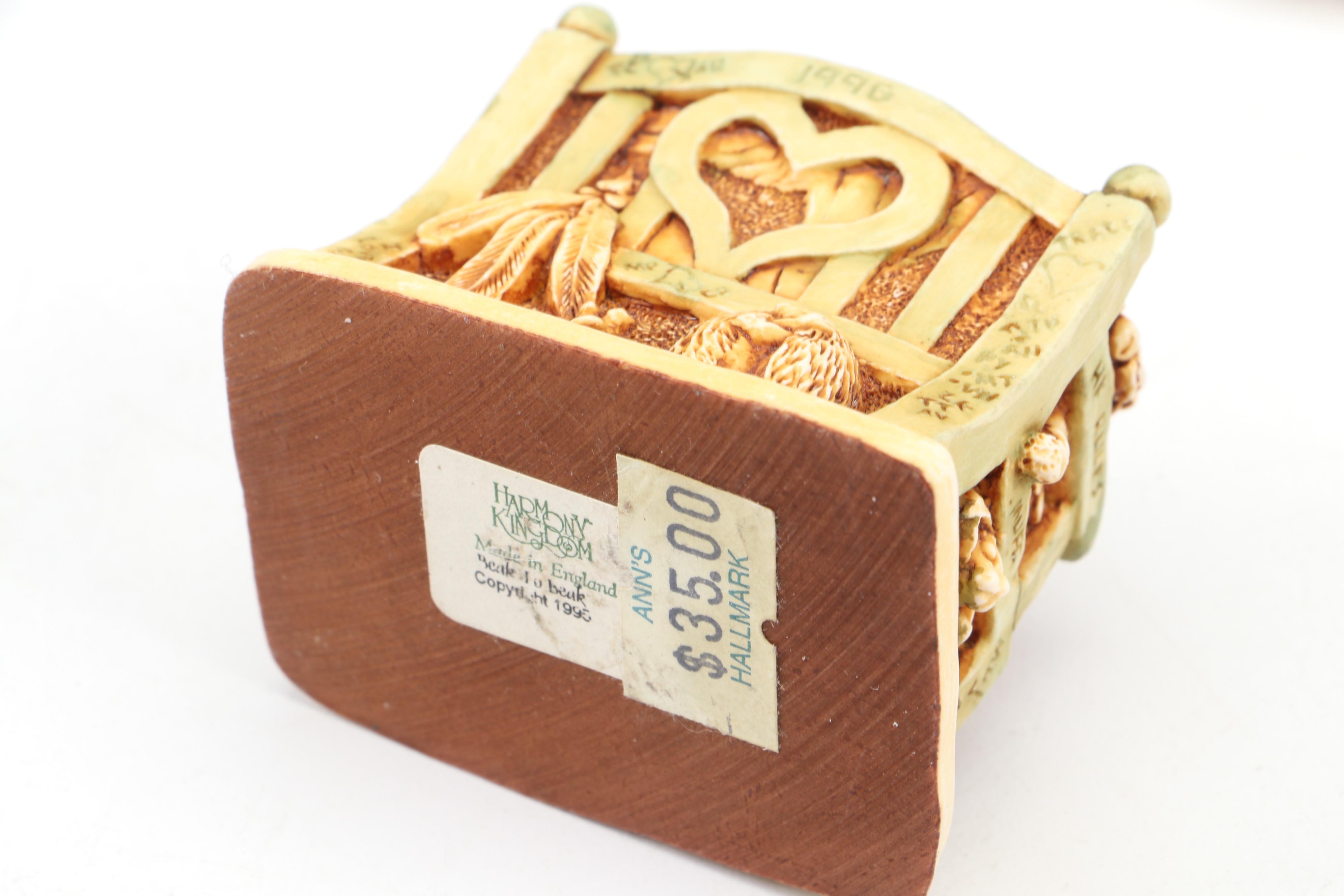 The San Francisco Resin Music Box with Hallmark Metal Figurines and More
