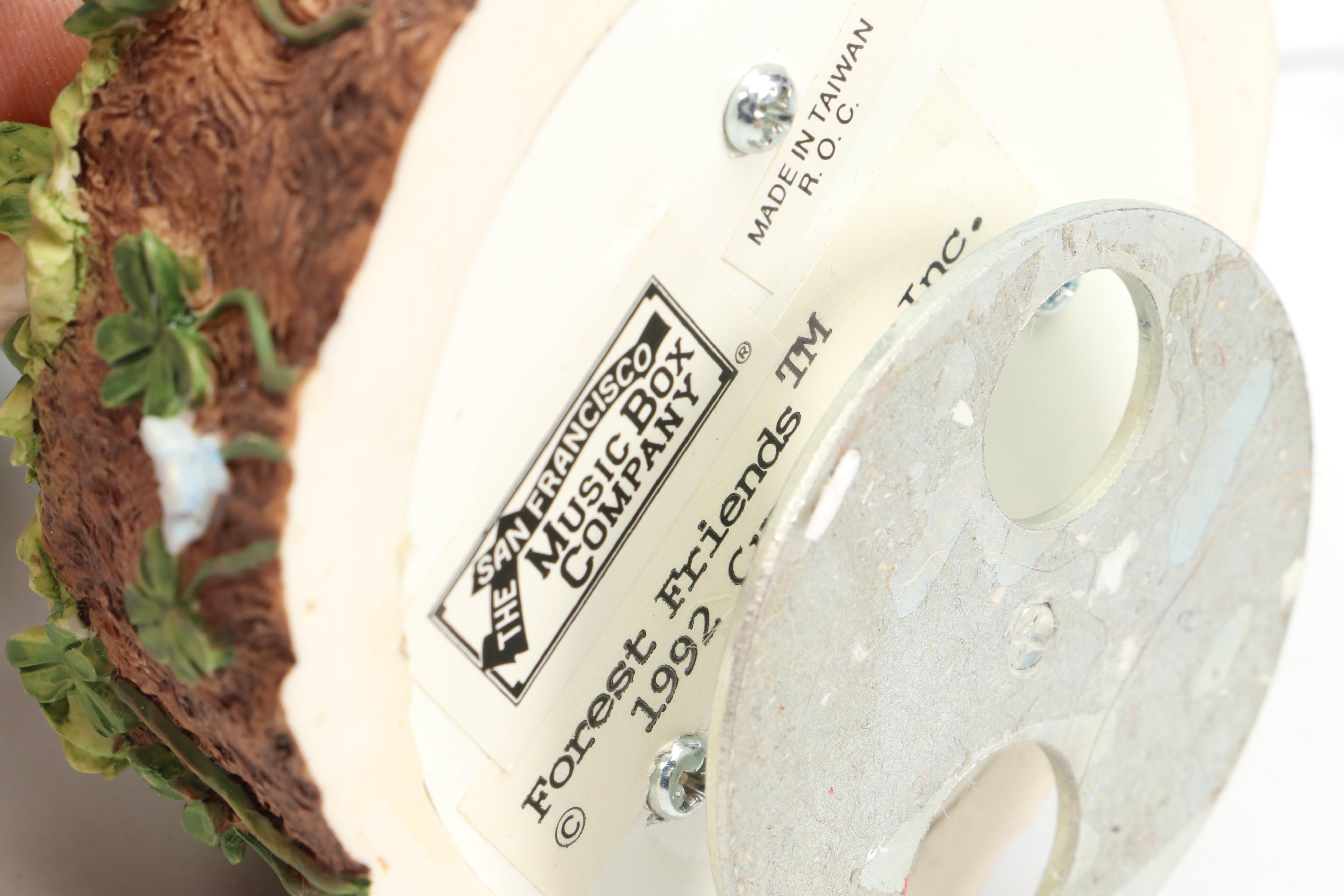 The San Francisco Resin Music Box with Hallmark Metal Figurines and More