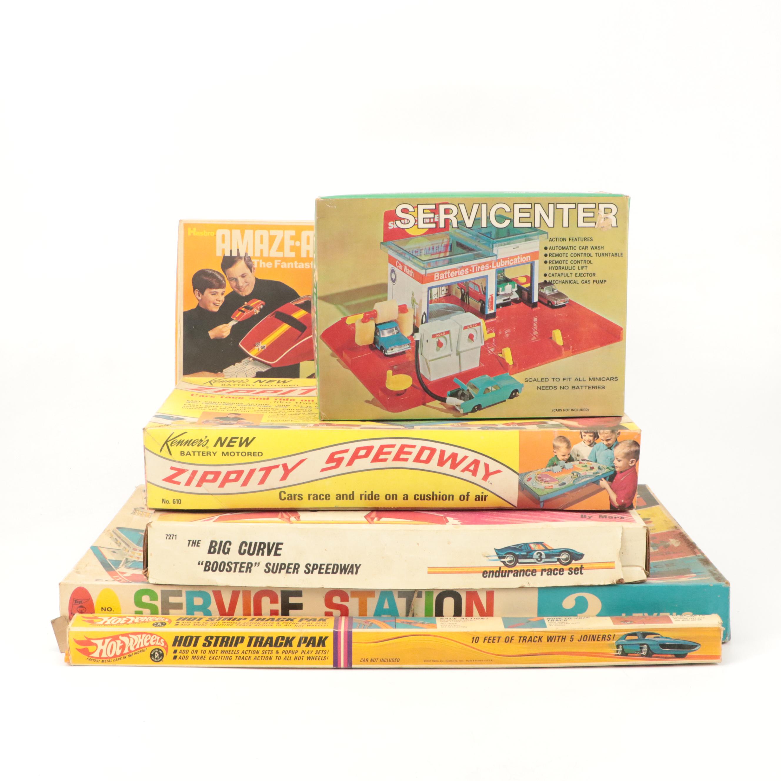Hasbro, Hot Wheels, Kenner, and More Race Tracks and Accessories for Toy Cars