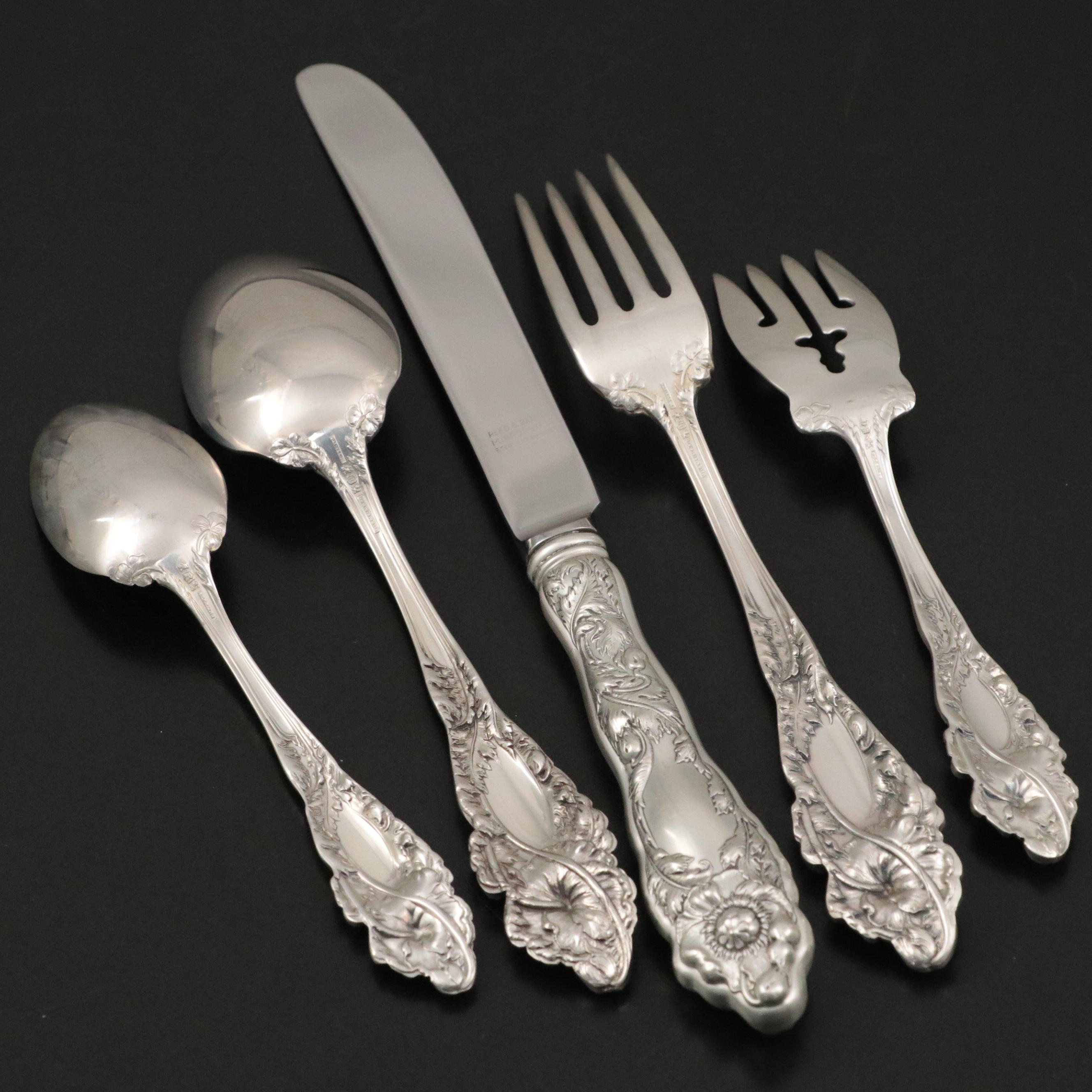 Reed & Barton "Love Disarmed" Sterling Silver Flatware Service for Eight