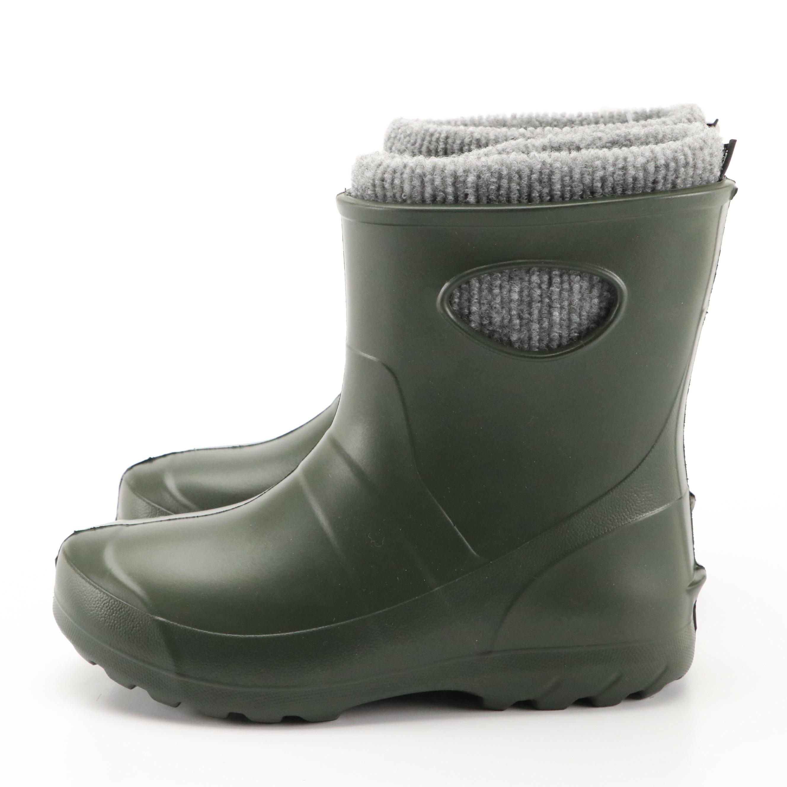 Leon Boots Co. Garden Ankle Ultralight Boots in Green with Boxes, NWT