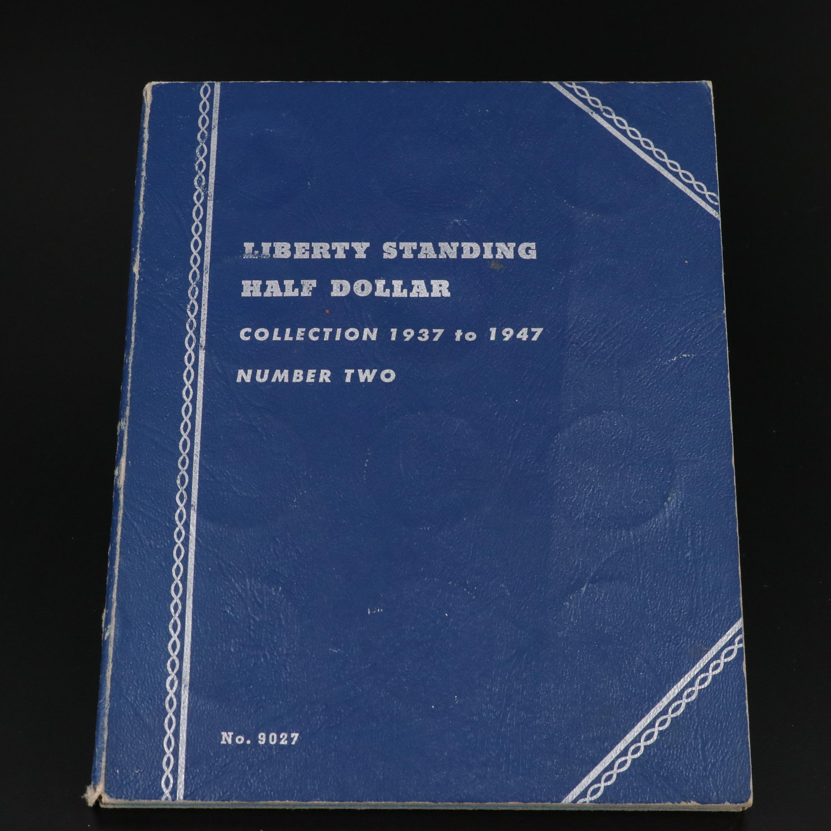 Whitman Binder of Walking Liberty Half Dollars, 1937 to 1947