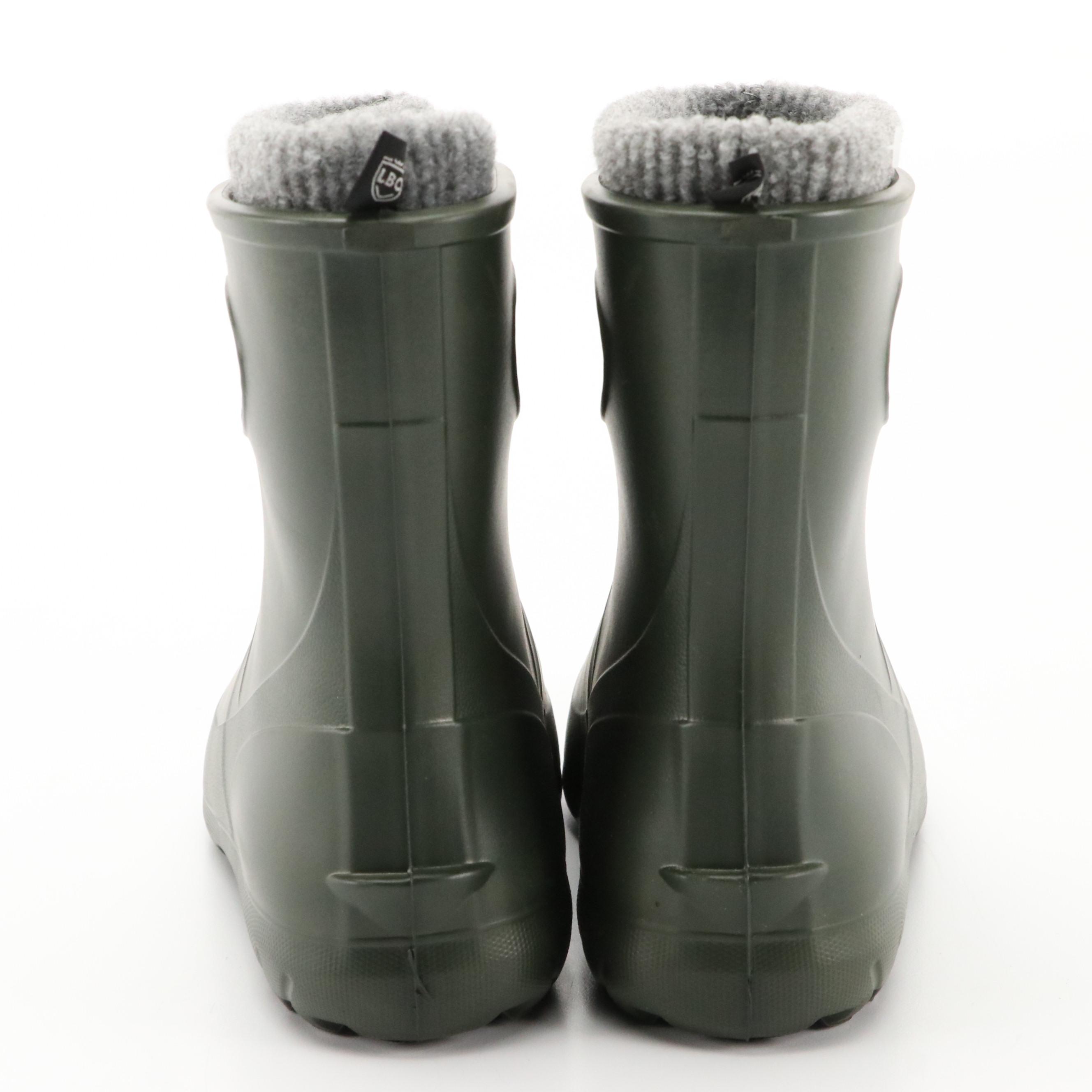 Leon Boots Co. Garden Ankle Ultralight Boots in Green with Boxes, NWT