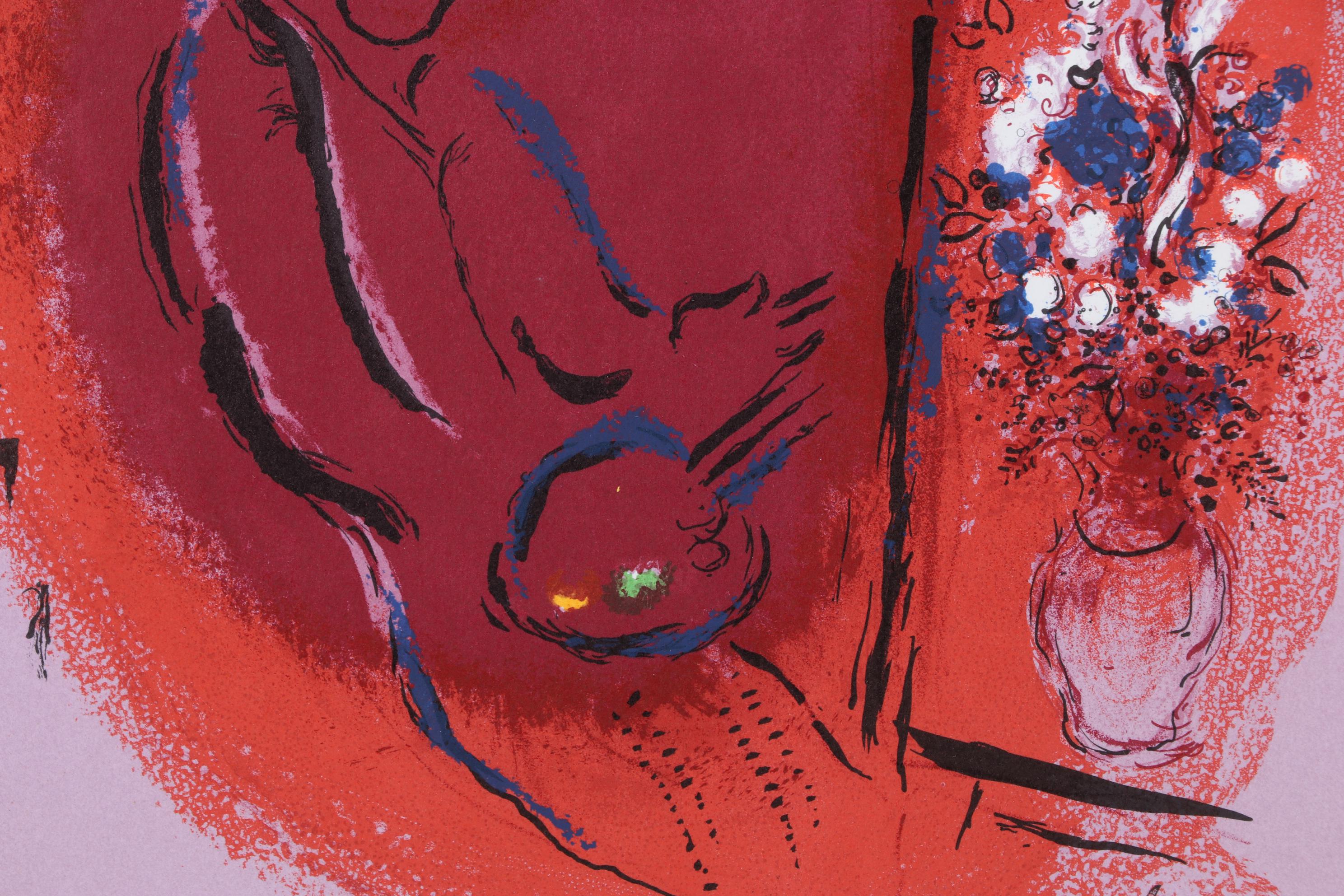 Marc Chagall Color Lithograph From "The Lithographs of Chagall," 1963