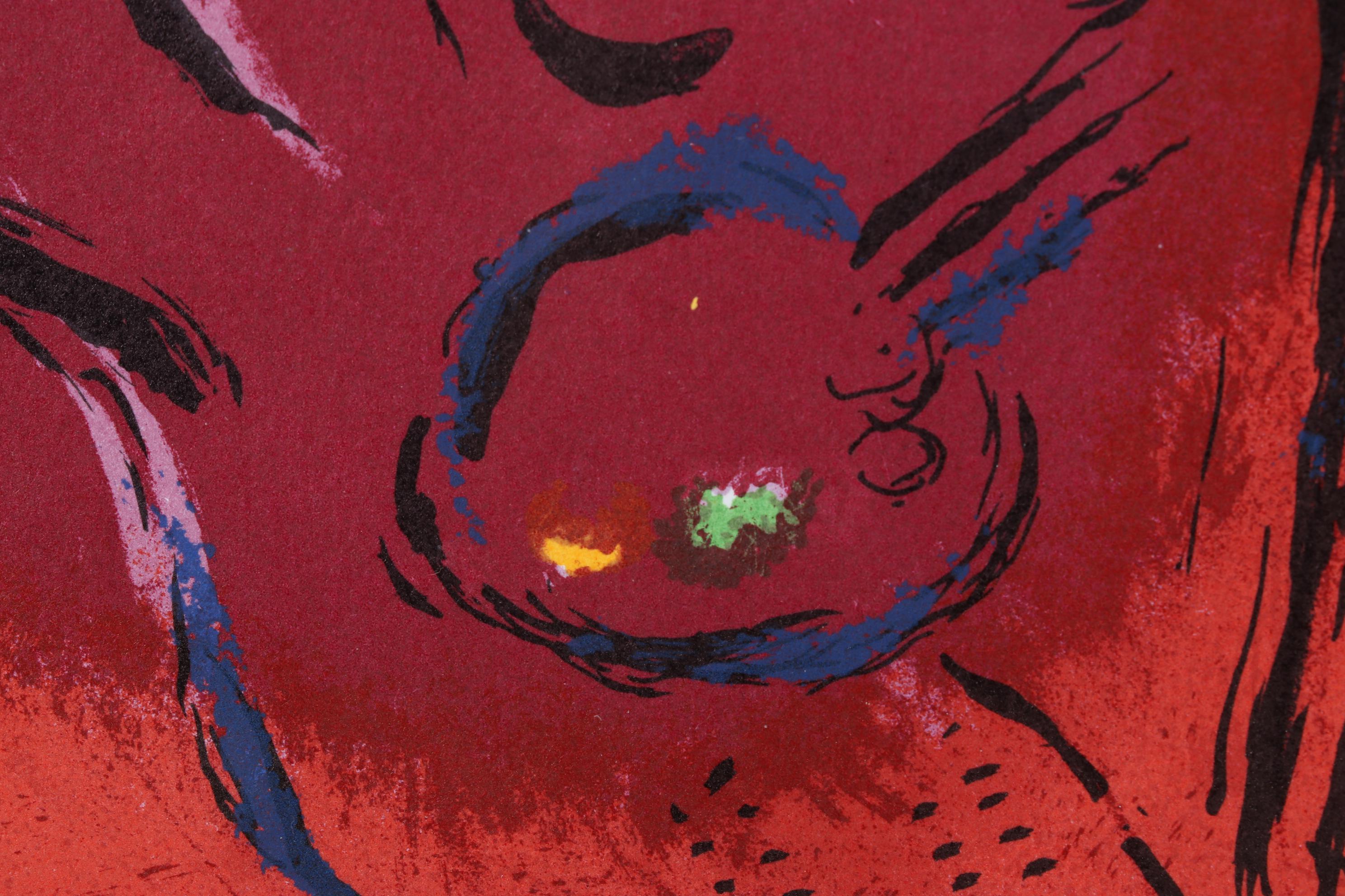 Marc Chagall Color Lithograph From "The Lithographs of Chagall," 1963