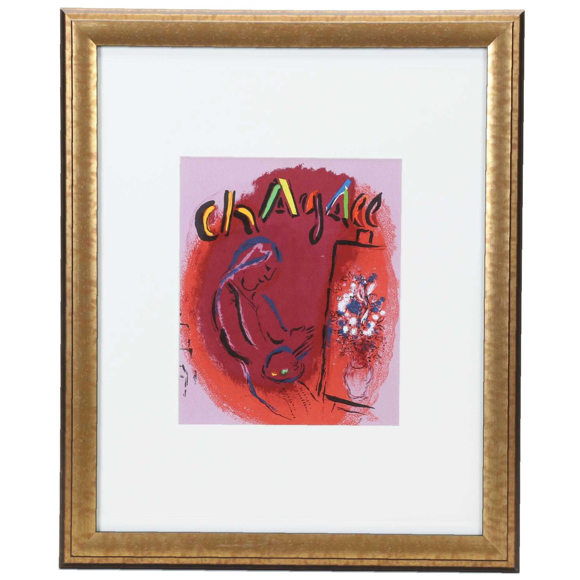 Marc Chagall Color Lithograph From "The Lithographs of Chagall," 1963