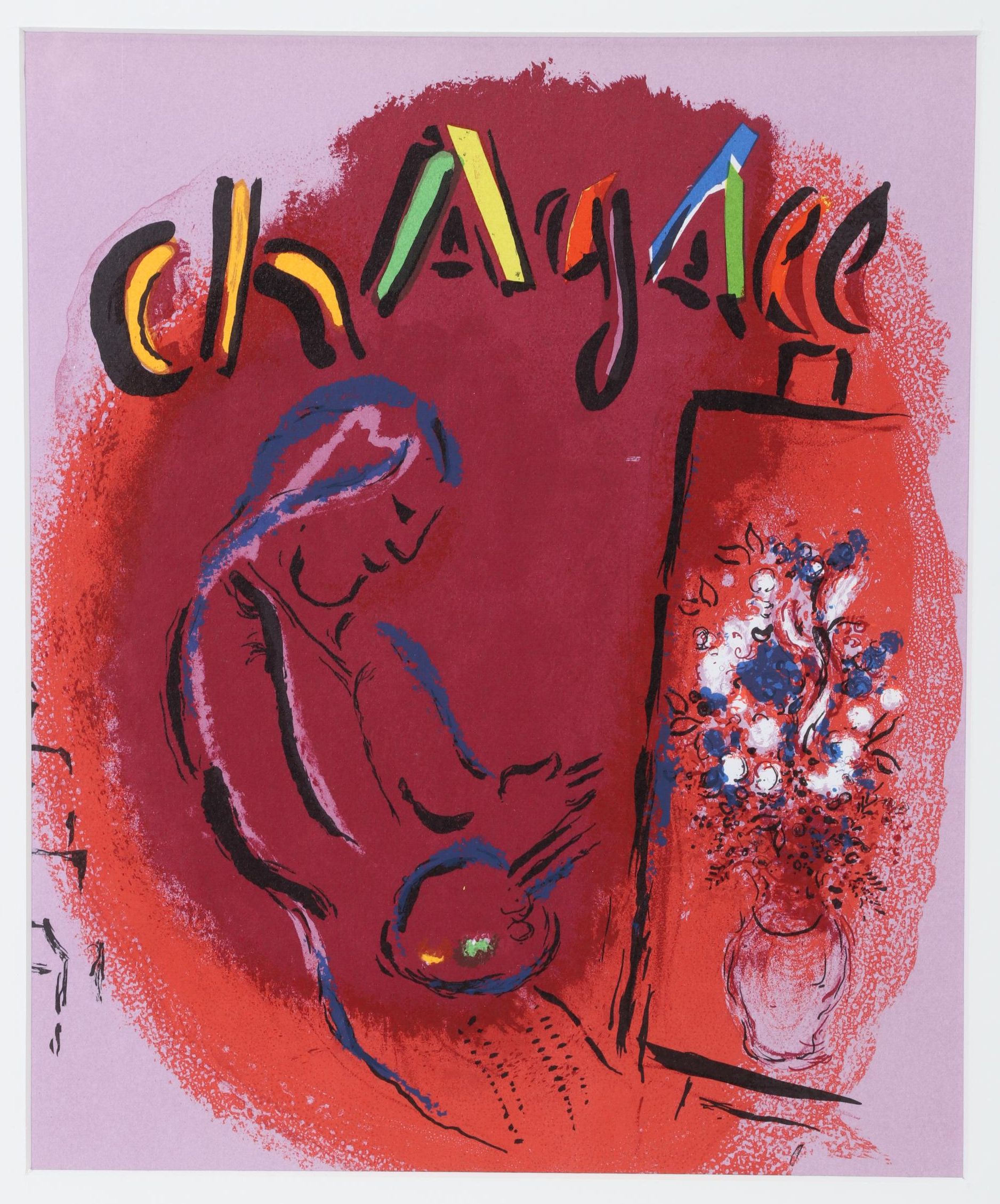 Marc Chagall Color Lithograph From "The Lithographs of Chagall," 1963