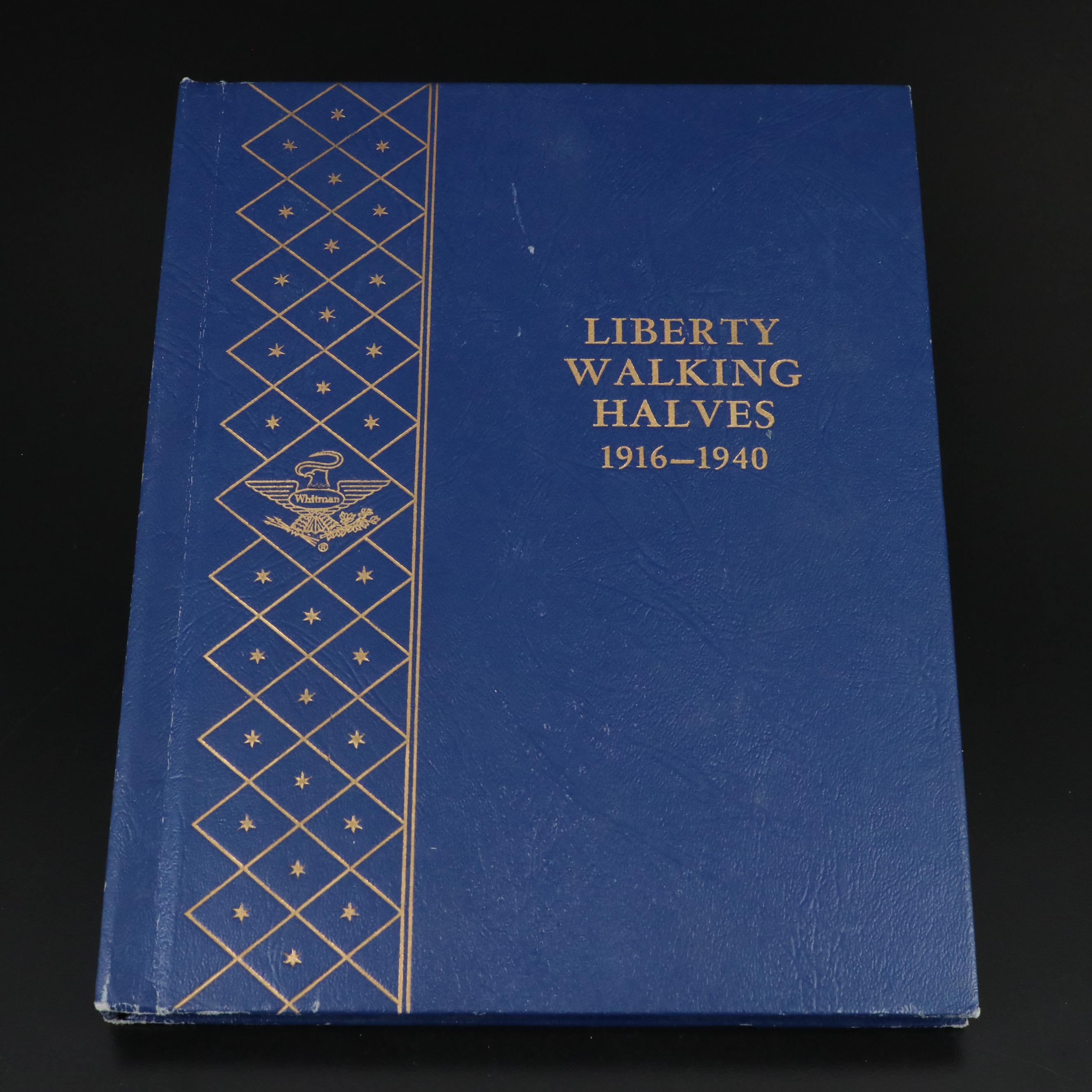 Whitman Binder of Walking Liberty Half Dollars, 1917 to 1940
