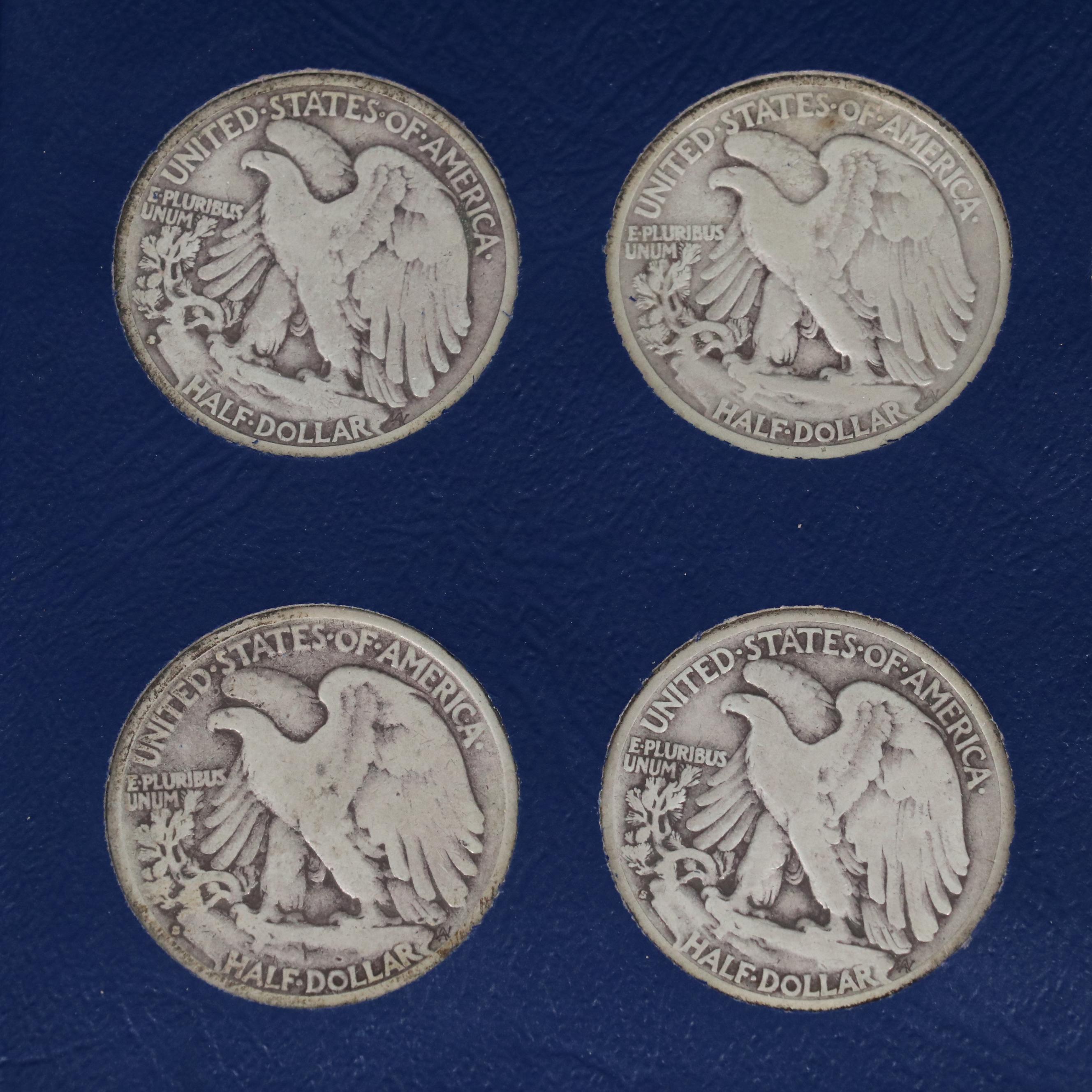 Whitman Binder of Walking Liberty Half Dollars, 1917 to 1940