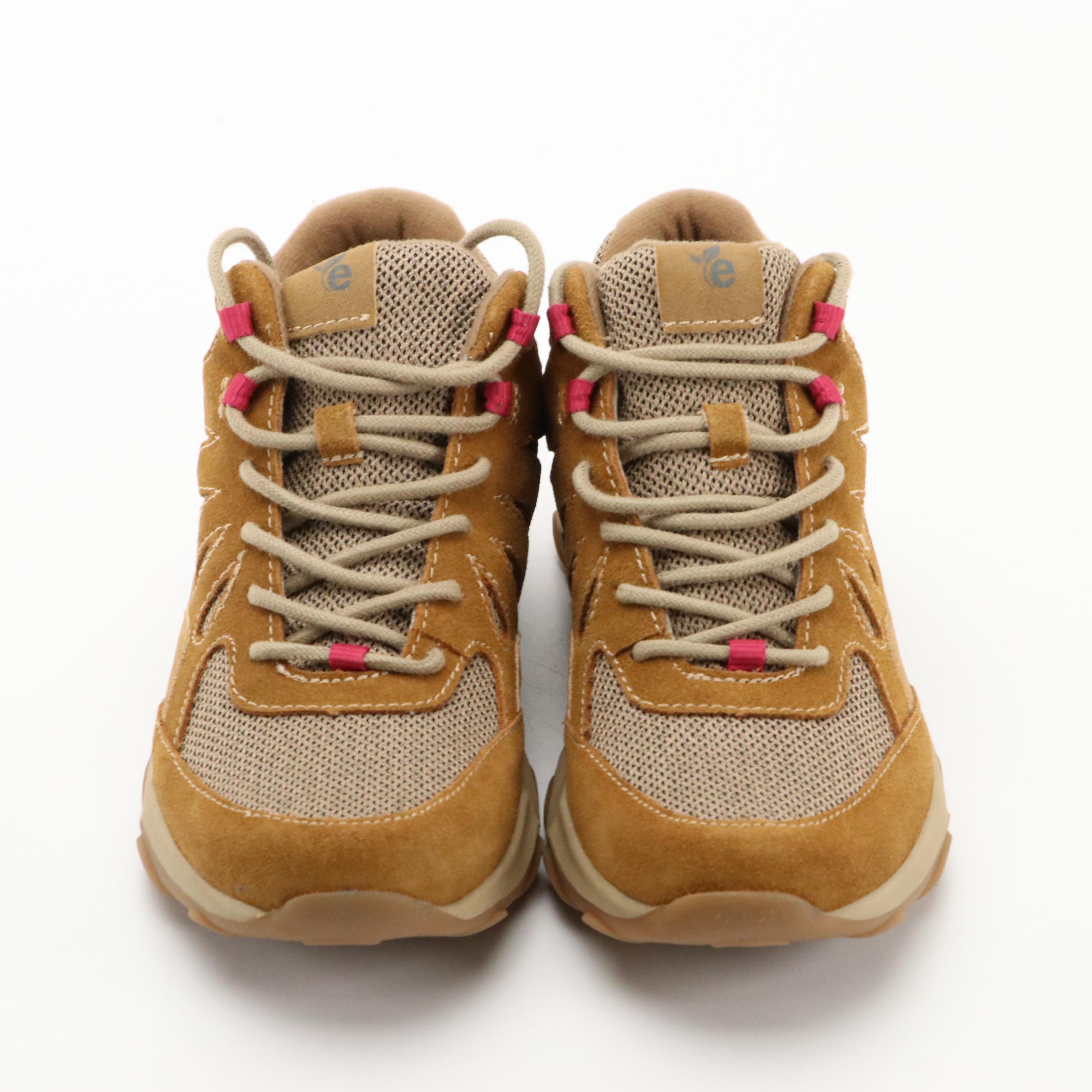 Earth Origins Tristan Hiking Shoes in Cinnamon Suede with Boxes, NWT