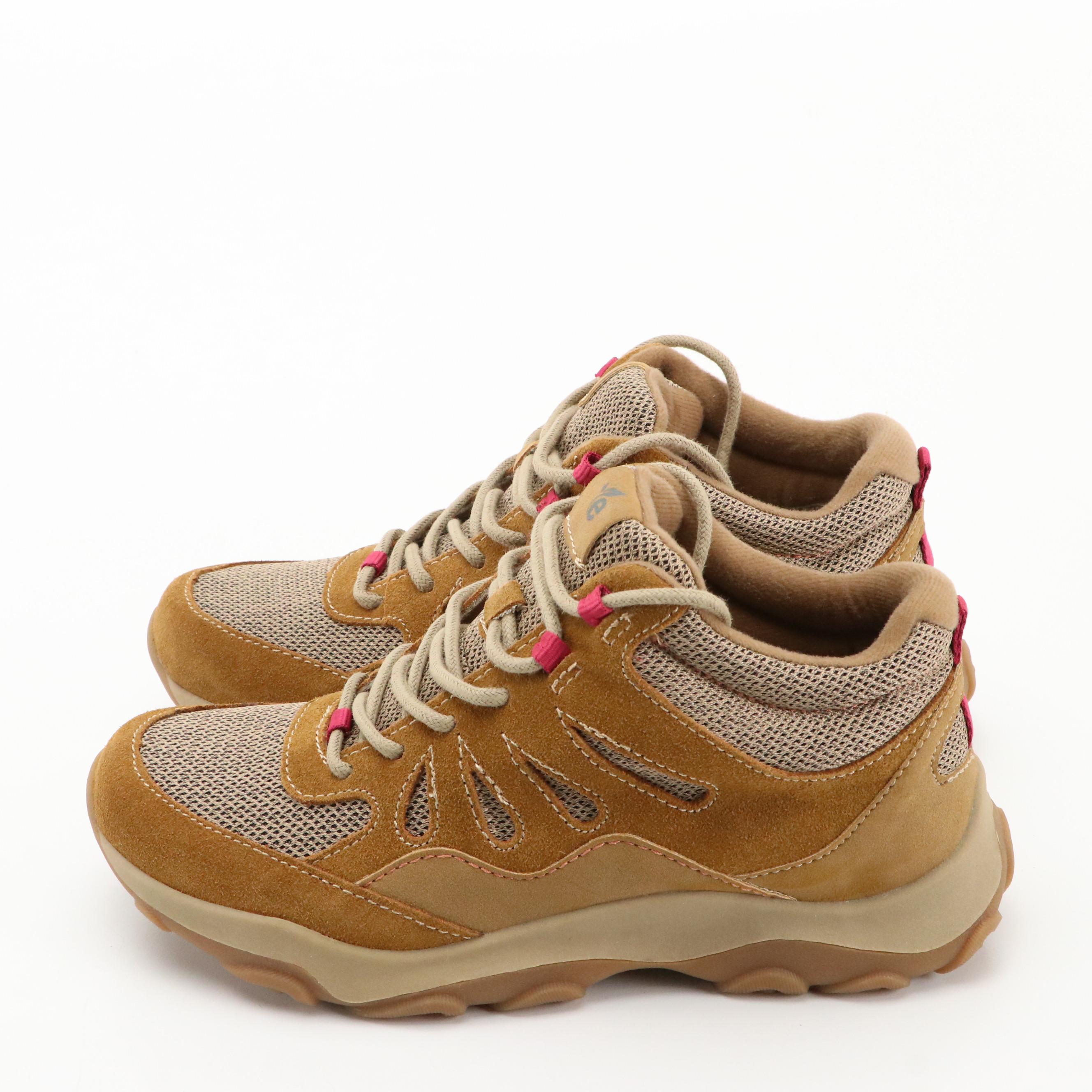 Earth Origins Tristan Hiking Shoes in Cinnamon Suede with Boxes, NWT