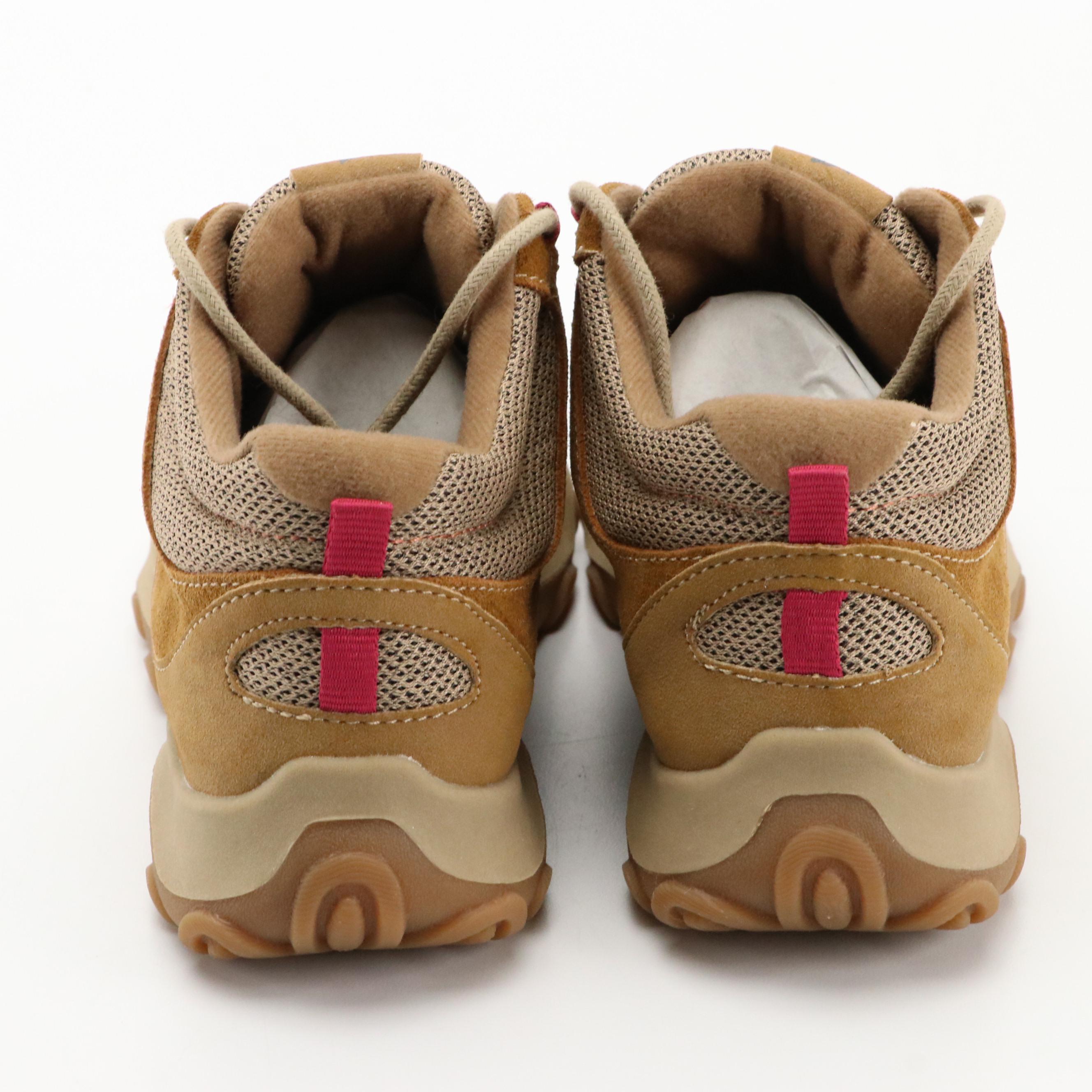 Earth Origins Tristan Hiking Shoes in Cinnamon Suede with Boxes, NWT