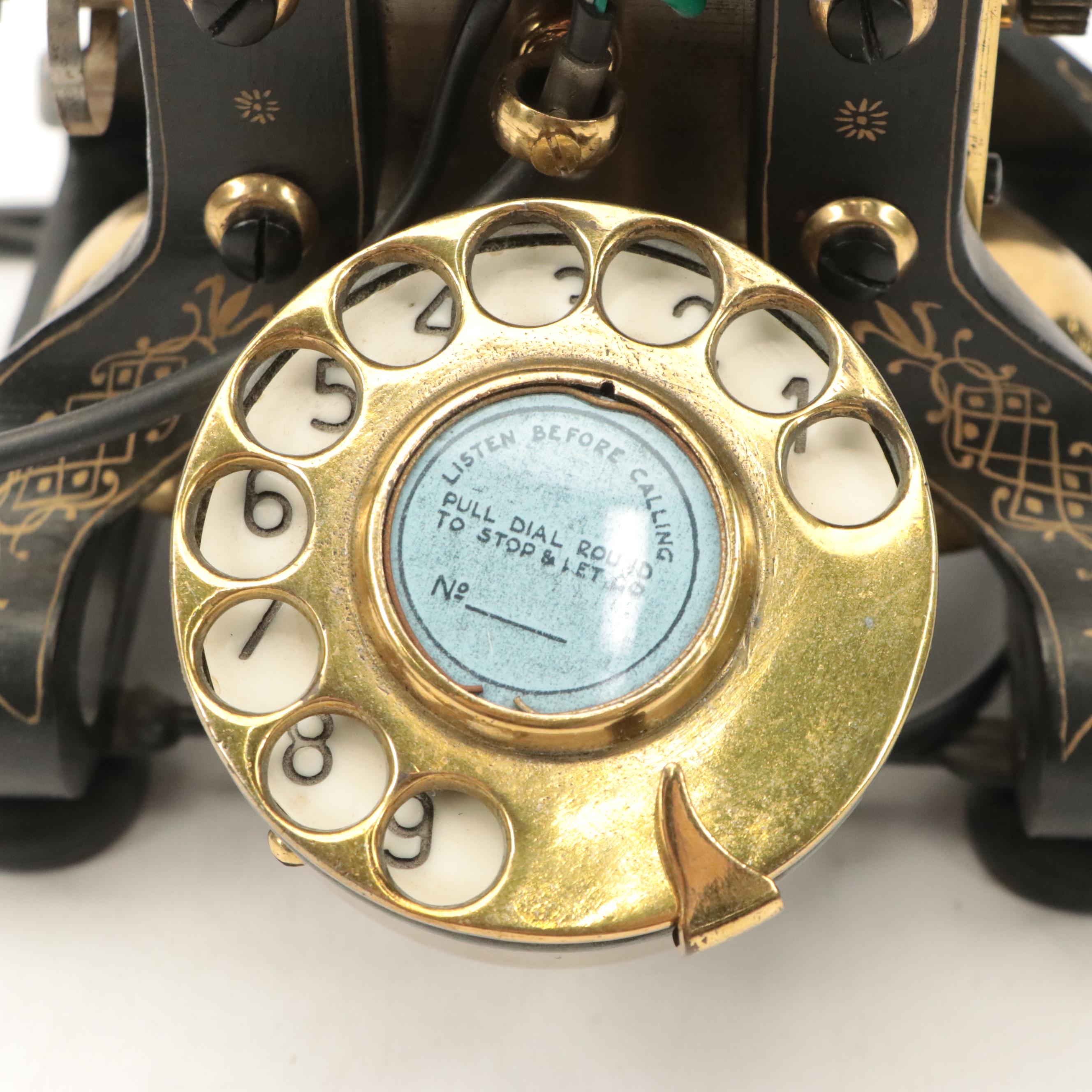 L.M. Ericsson & Co. "Eiffel Tower" Cast Iron and Brass Crank Rotary Telephone