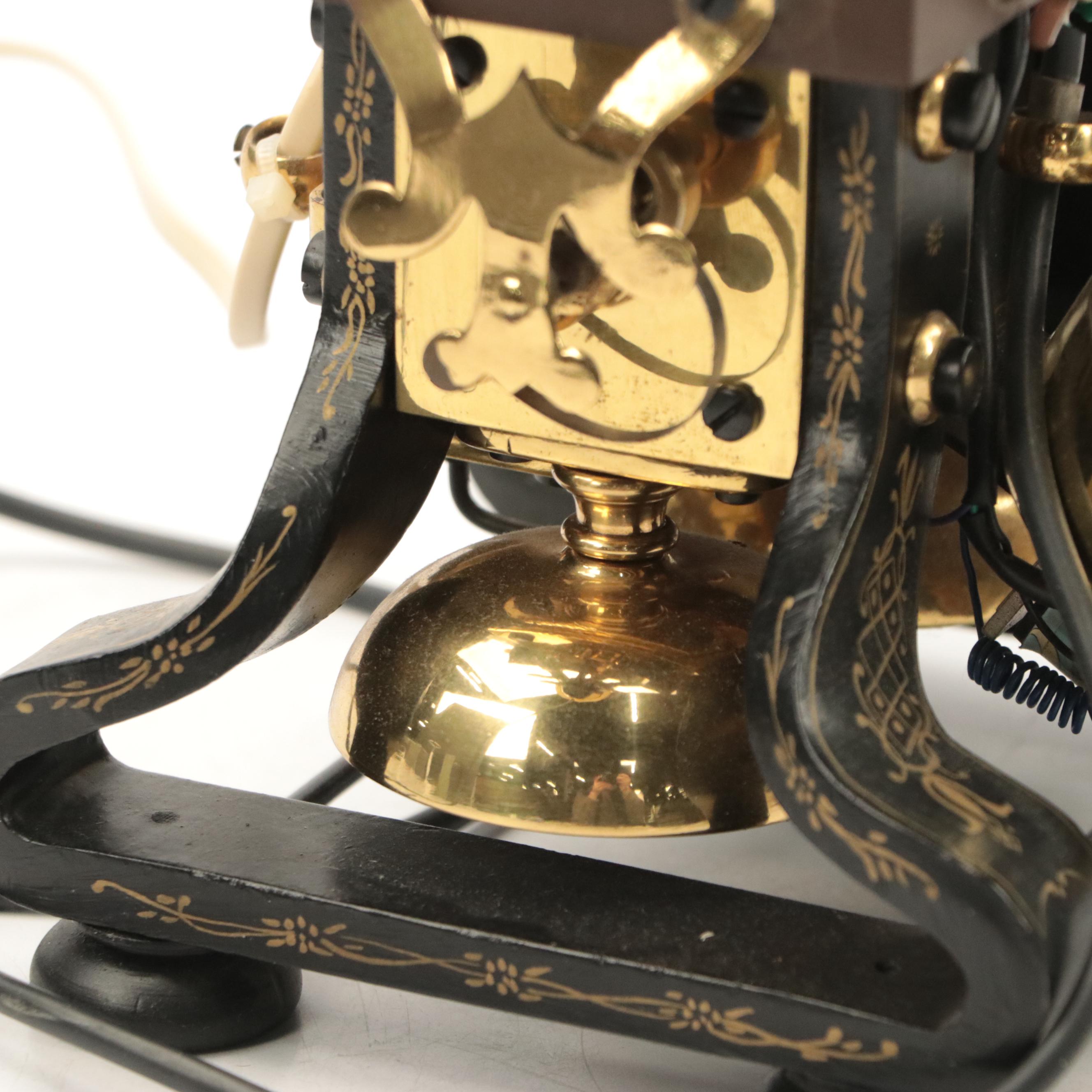 L.M. Ericsson & Co. "Eiffel Tower" Cast Iron and Brass Crank Rotary Telephone