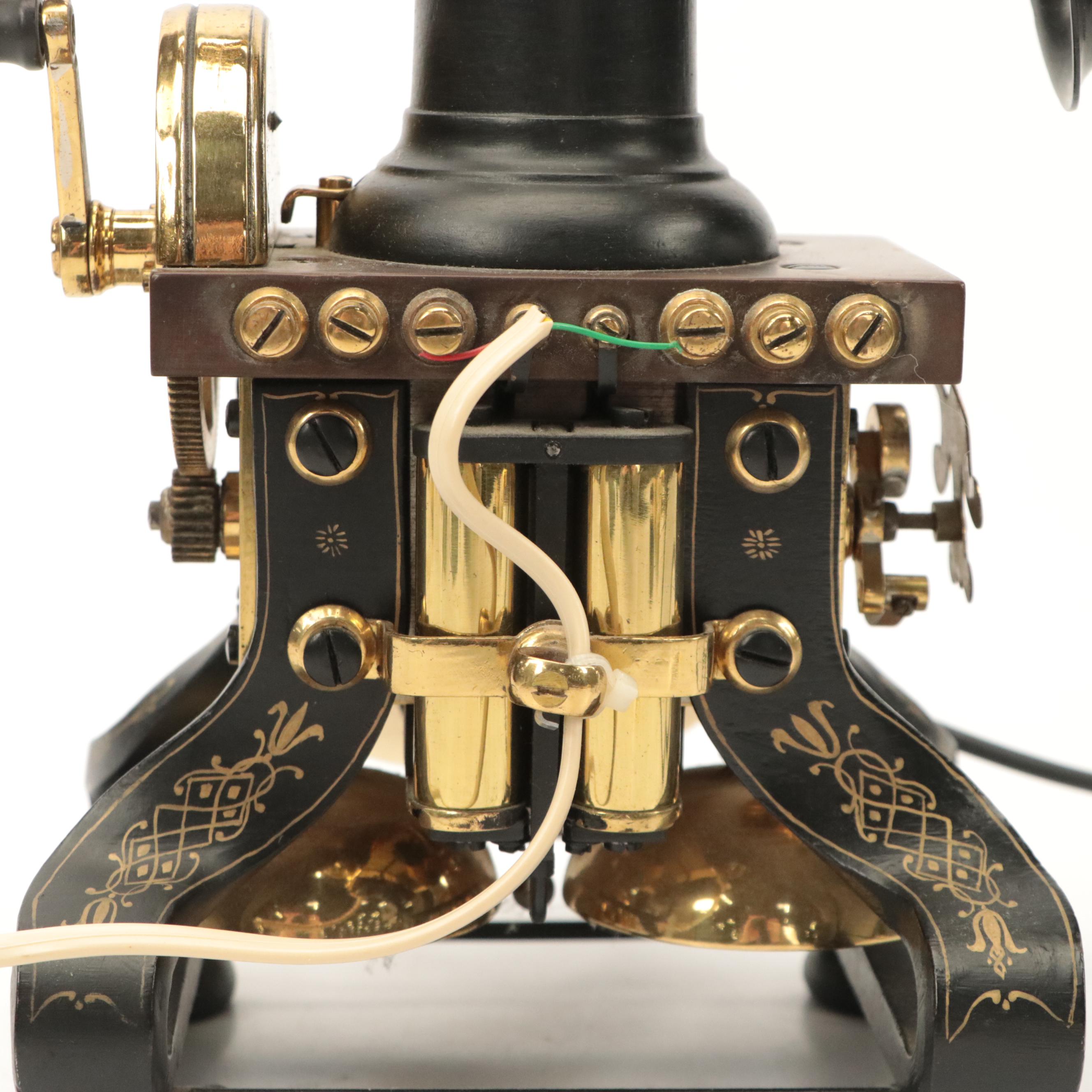 L.M. Ericsson & Co. "Eiffel Tower" Cast Iron and Brass Crank Rotary Telephone