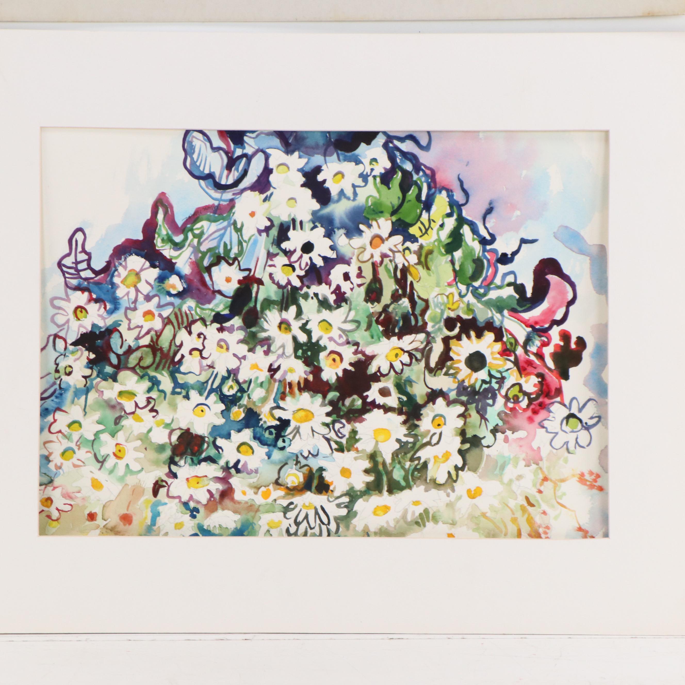 Marion Mass Watercolor Painting of Harbor Scene "Harbor" and More