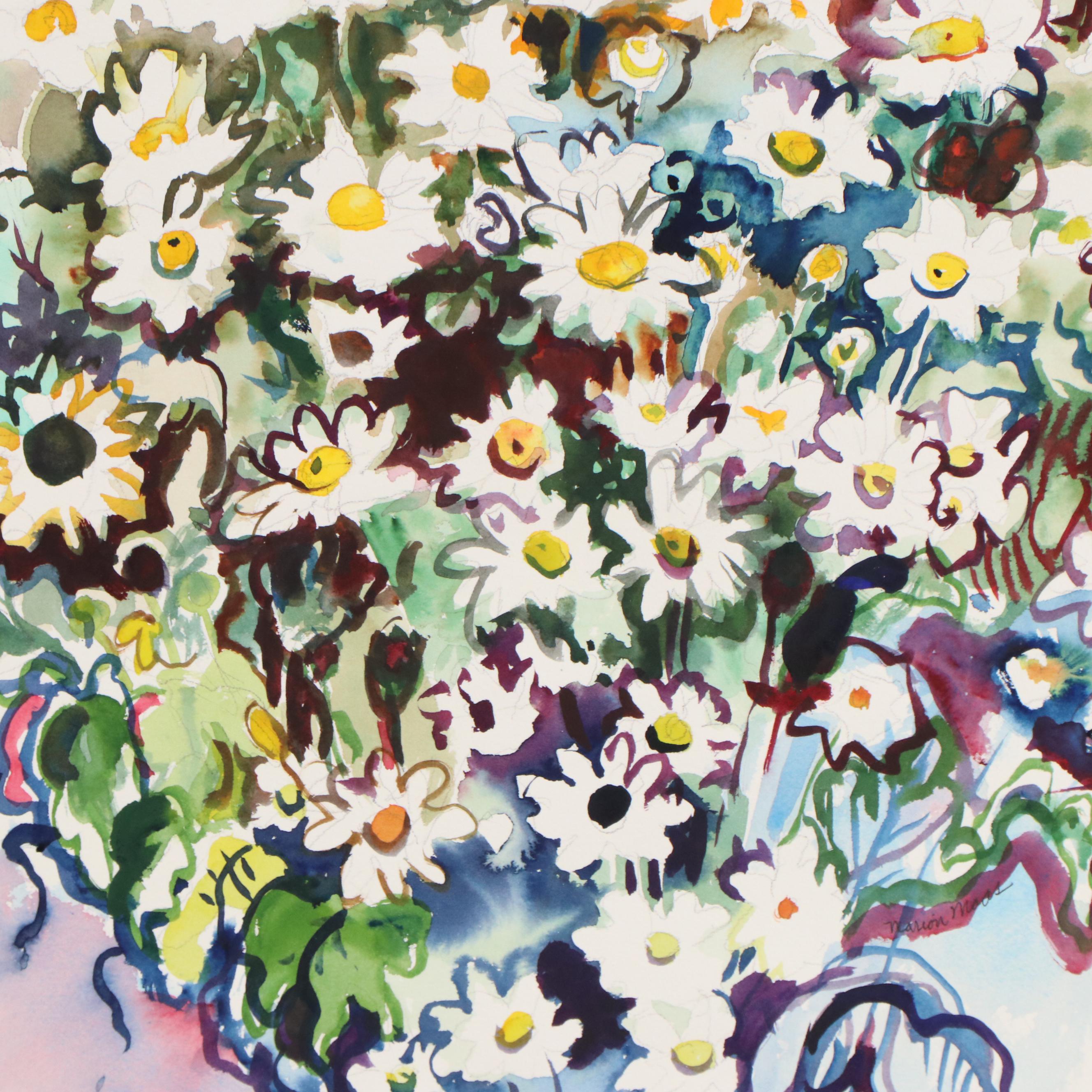 Marion Mass Watercolor Painting of Harbor Scene "Harbor" and More