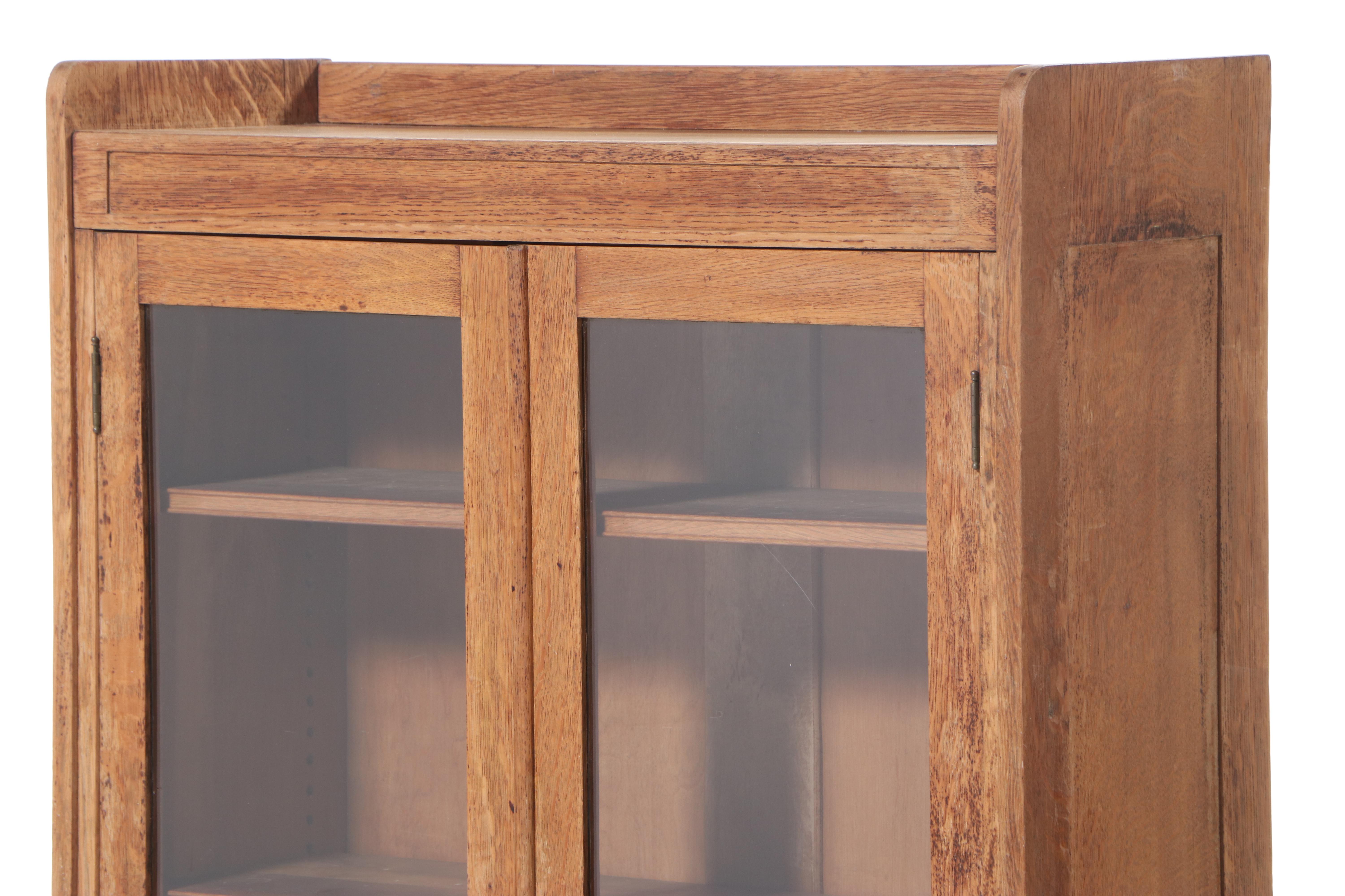 Library Bureau Sole Makers Quartersawn Oak Bookcase, Early 20th Century