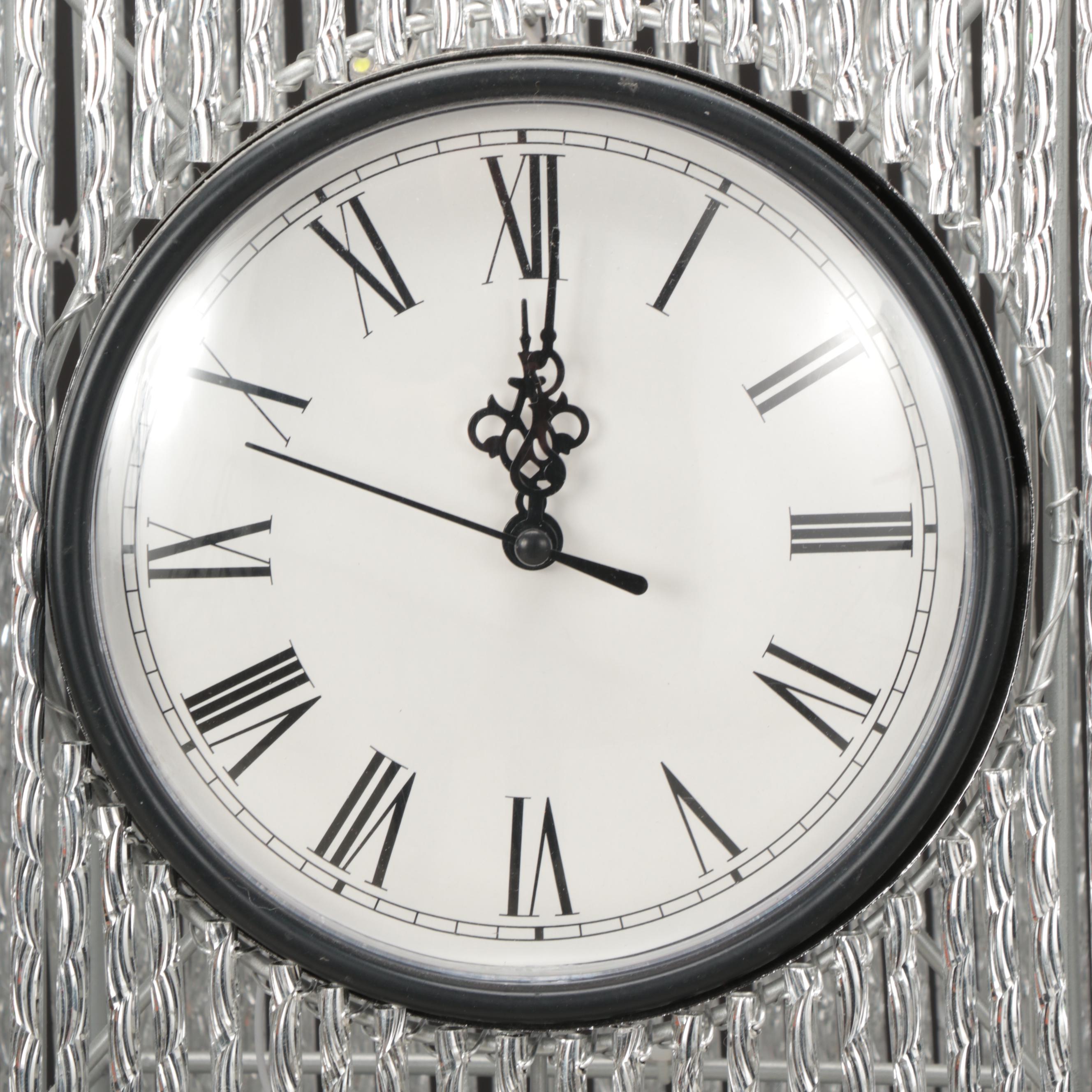 Illuminated Metal "Big Ben" Floor Clock