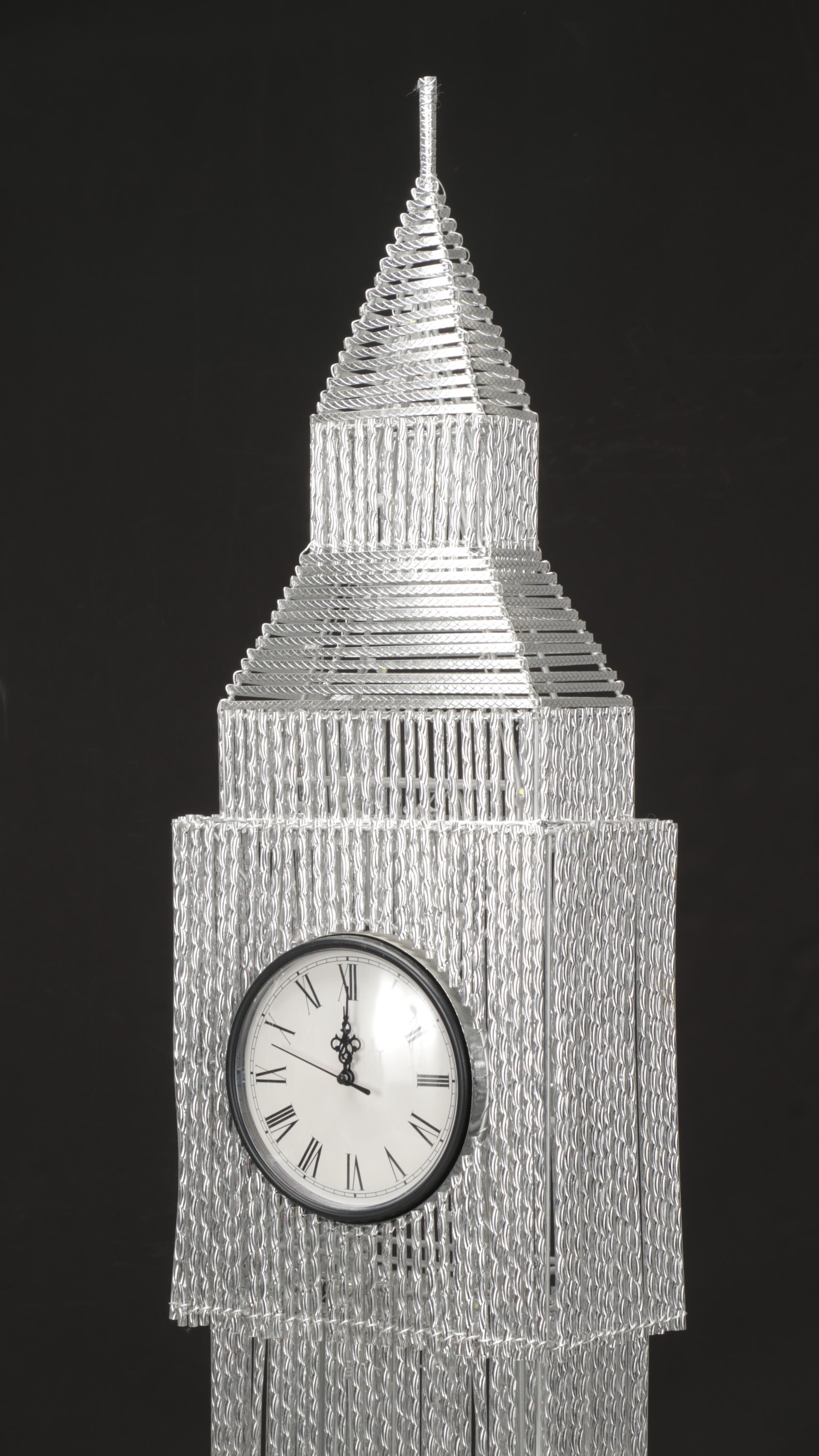 Illuminated Metal "Big Ben" Floor Clock