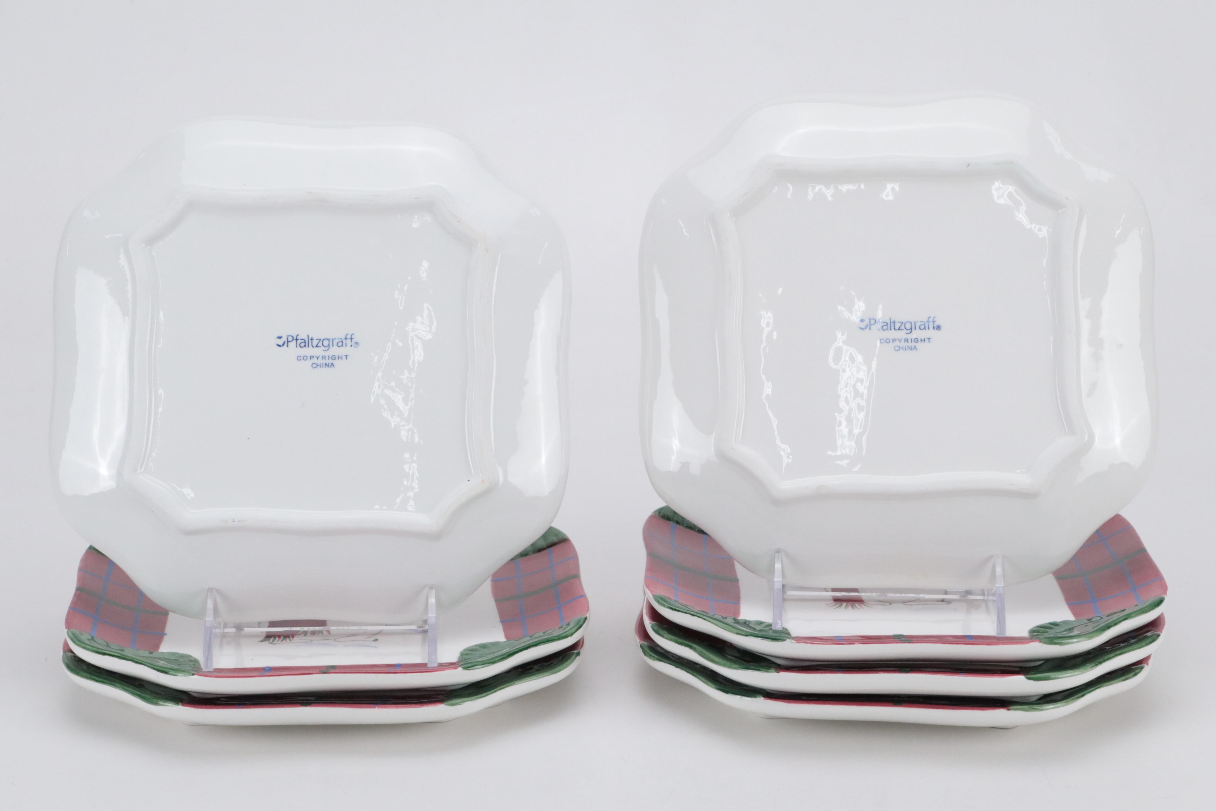 Pfaltzgraff  "Snow Bear" Dinnerware and Relish Tray with Other Tableware