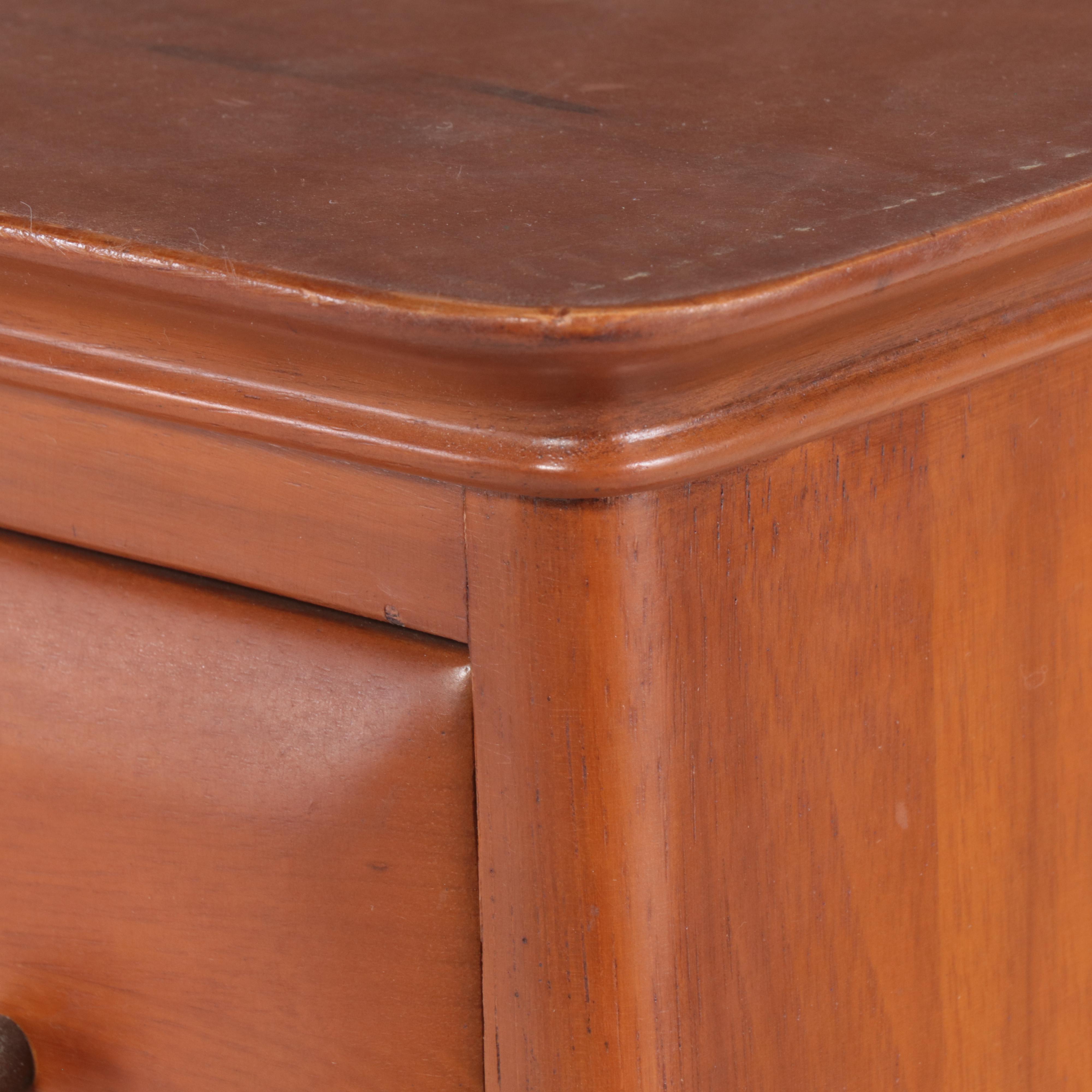 Unique Furniture Makers Mid Century Modern Pecan Seven-Drawer Chest