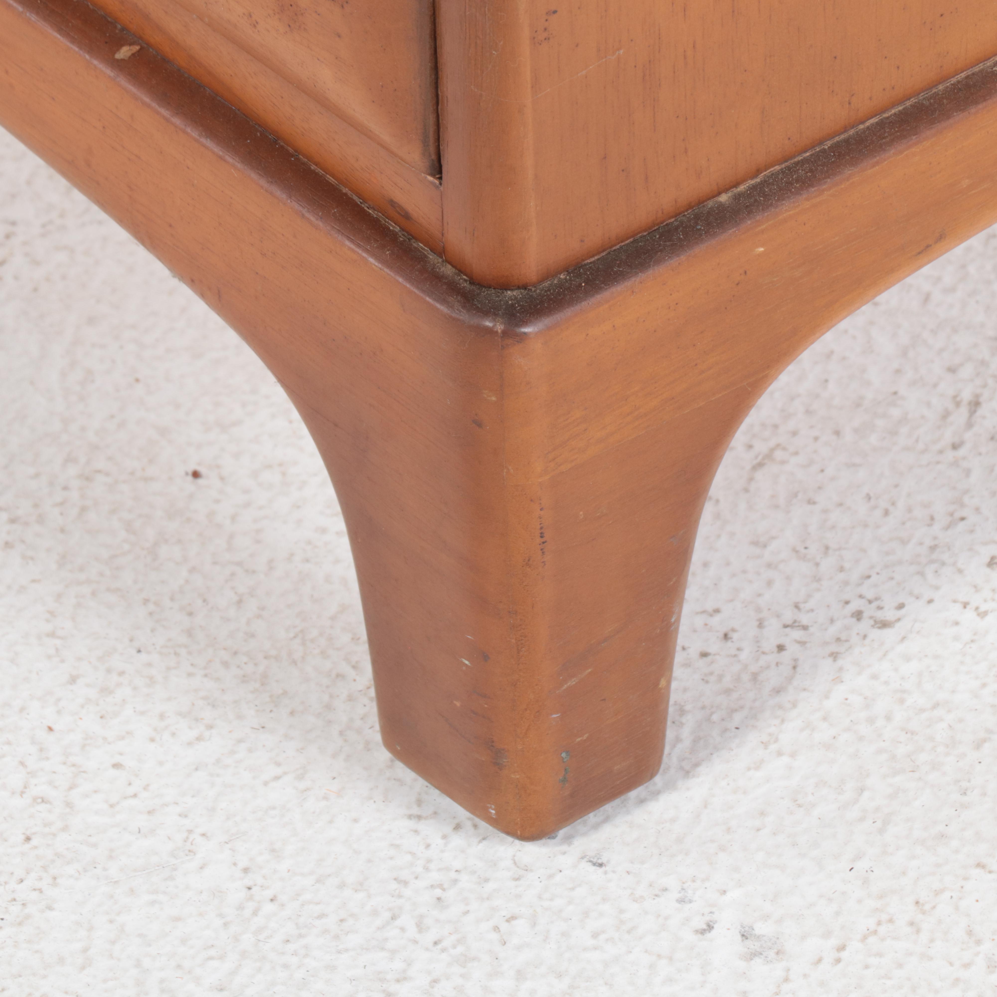 Unique Furniture Makers Mid Century Modern Pecan Seven-Drawer Chest