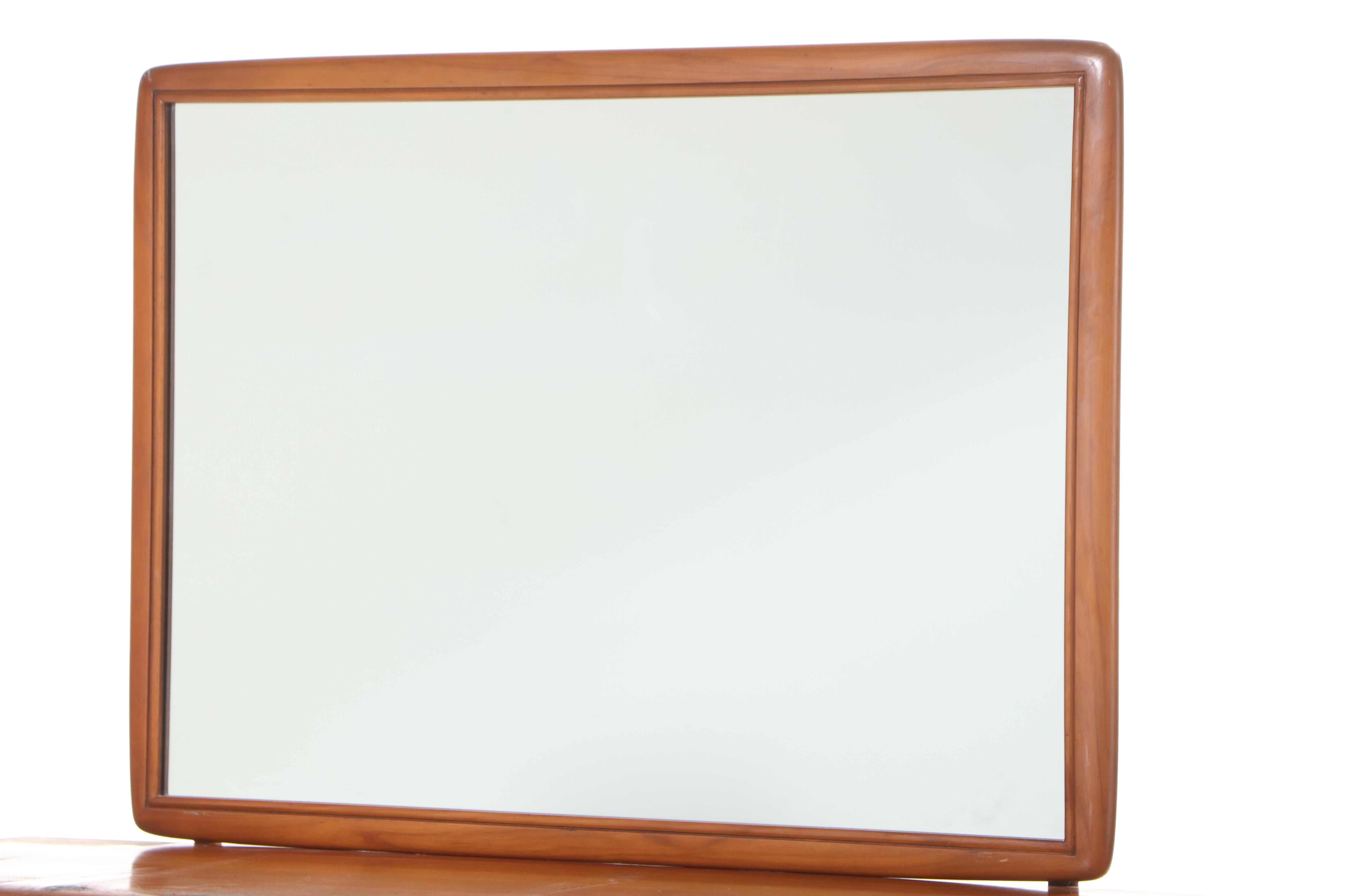 Unique Furniture Makers Mid Century Modern Pecan Eleven-Drawer Dresser