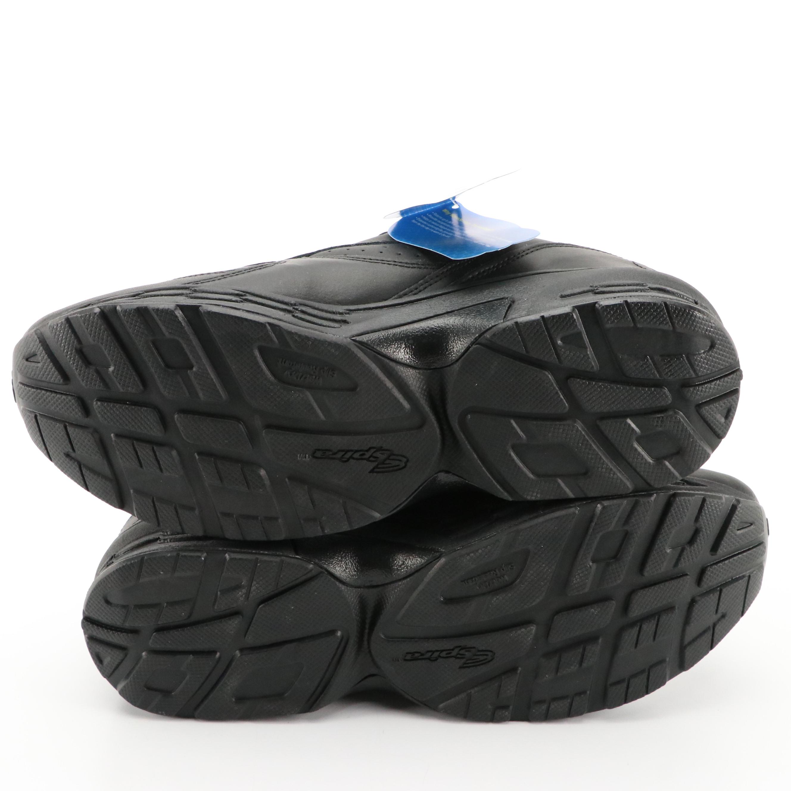 Four Pairs of Men's Spira Classic Walker Shoes in Black with Boxes, New with Tag
