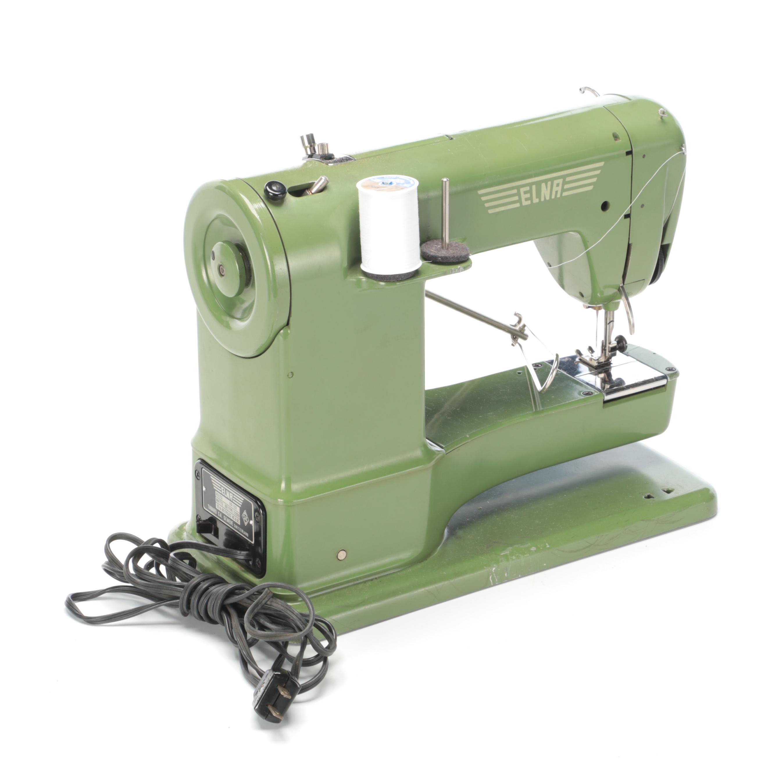 Elna "Supermatic" Electric Sewing Machine with Case