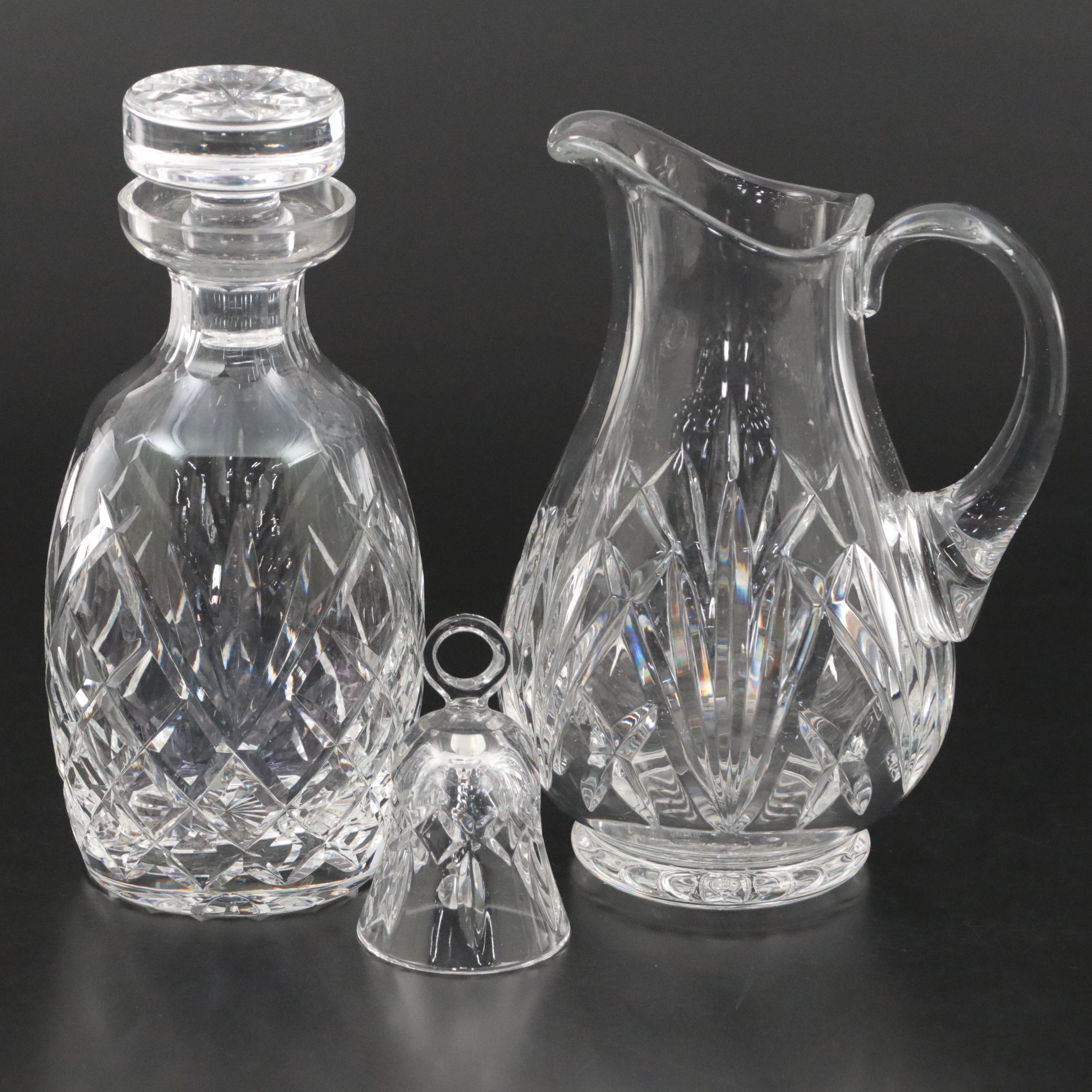 Marquis by Waterford "Brookside" Pitcher and Other Waterford Crystal Tableware