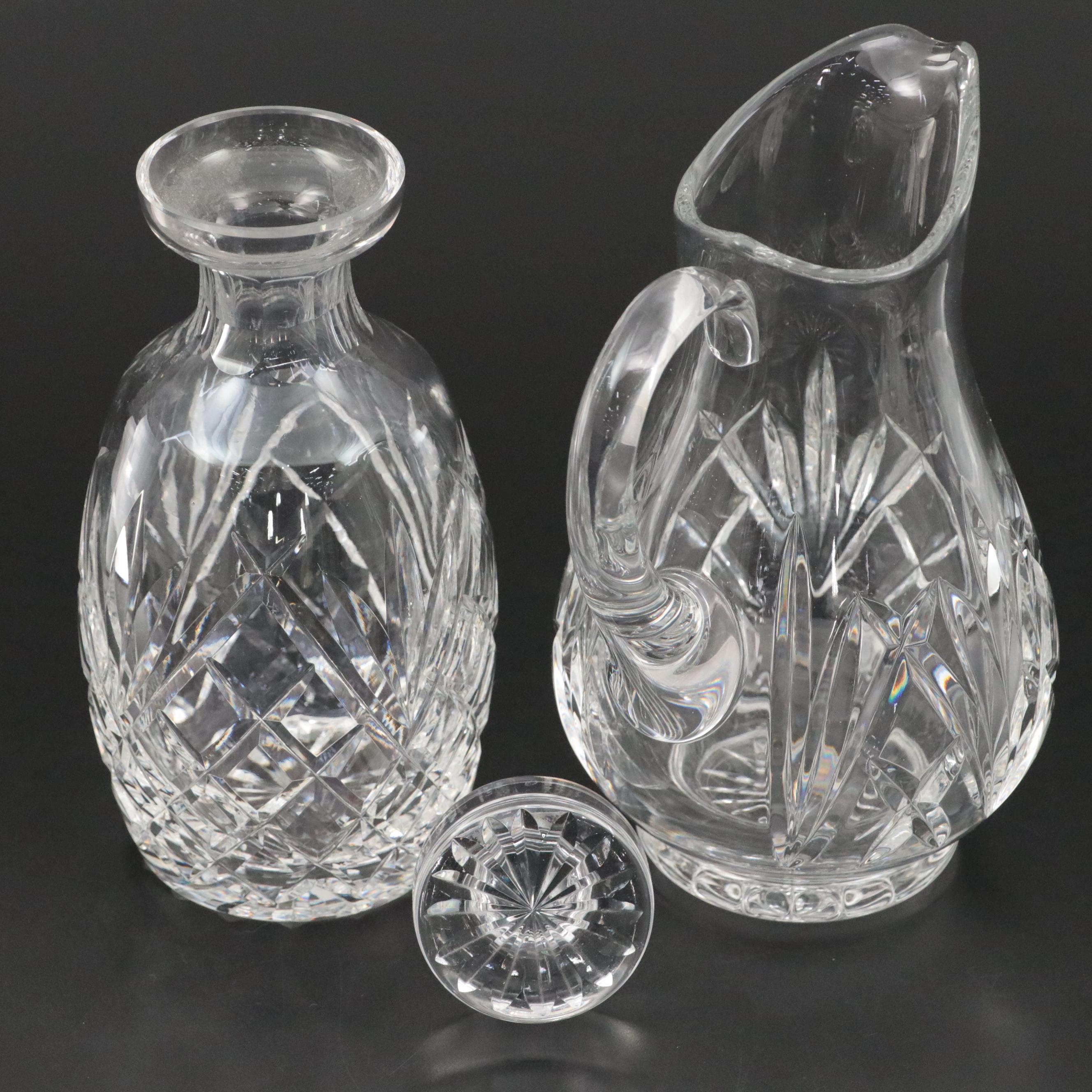 Marquis by Waterford "Brookside" Pitcher and Other Waterford Crystal Tableware