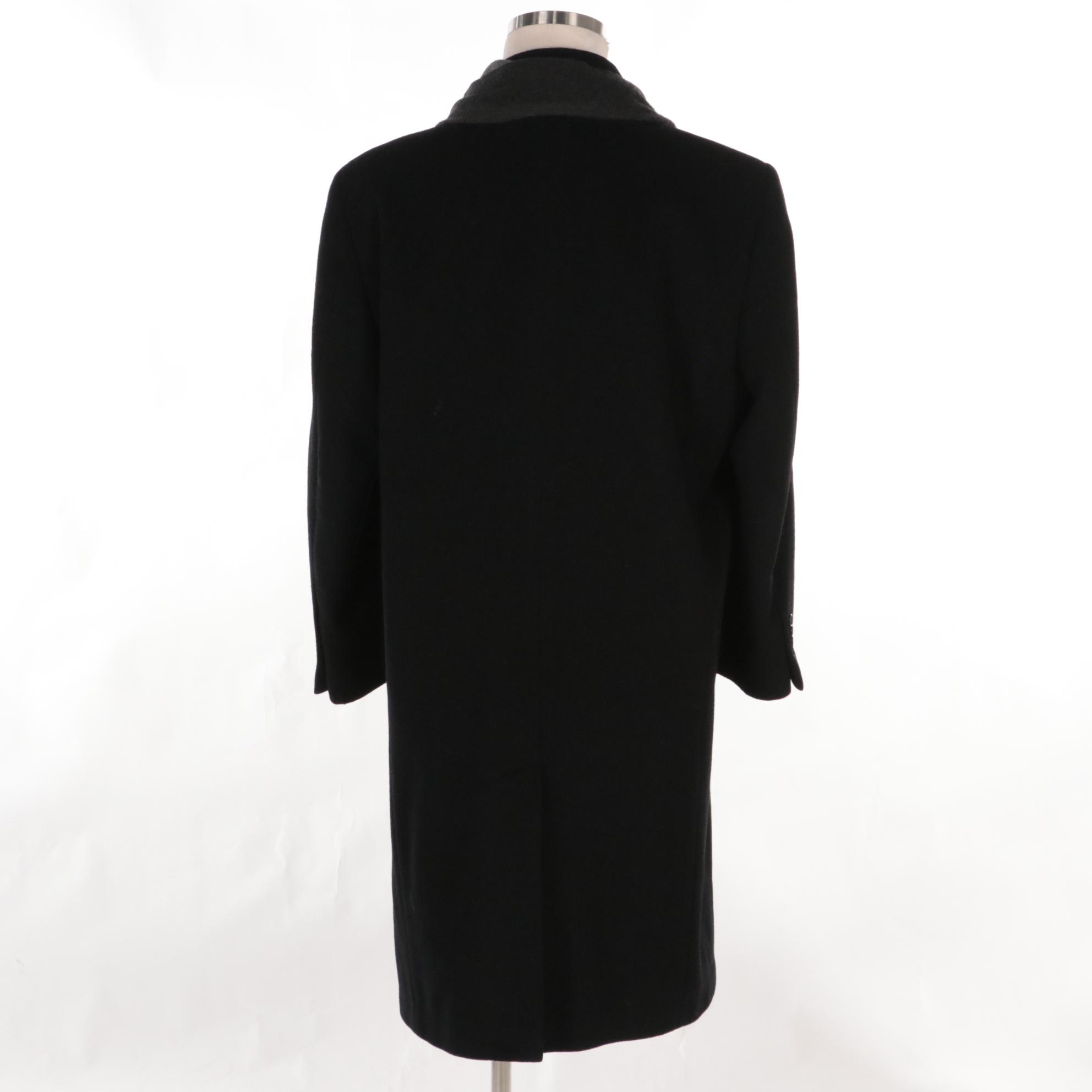 Men's Nautica Wool Blend Overcoat and Club Room Cashmere Scarf