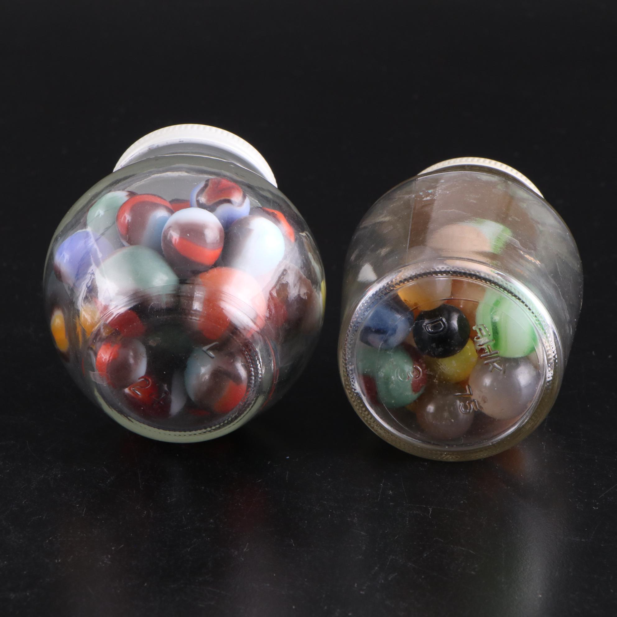 Clay Bennington Marbles & Shooters, Sulfite, Bumblebee and More Glass Marbles