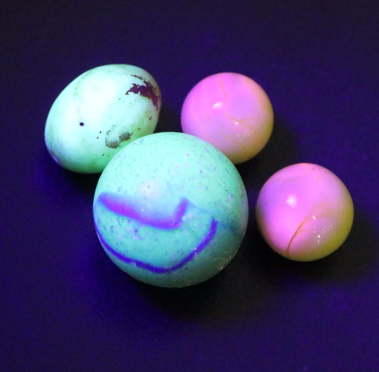 Clay Bennington Marbles & Shooters, Sulfite, Bumblebee and More Glass Marbles