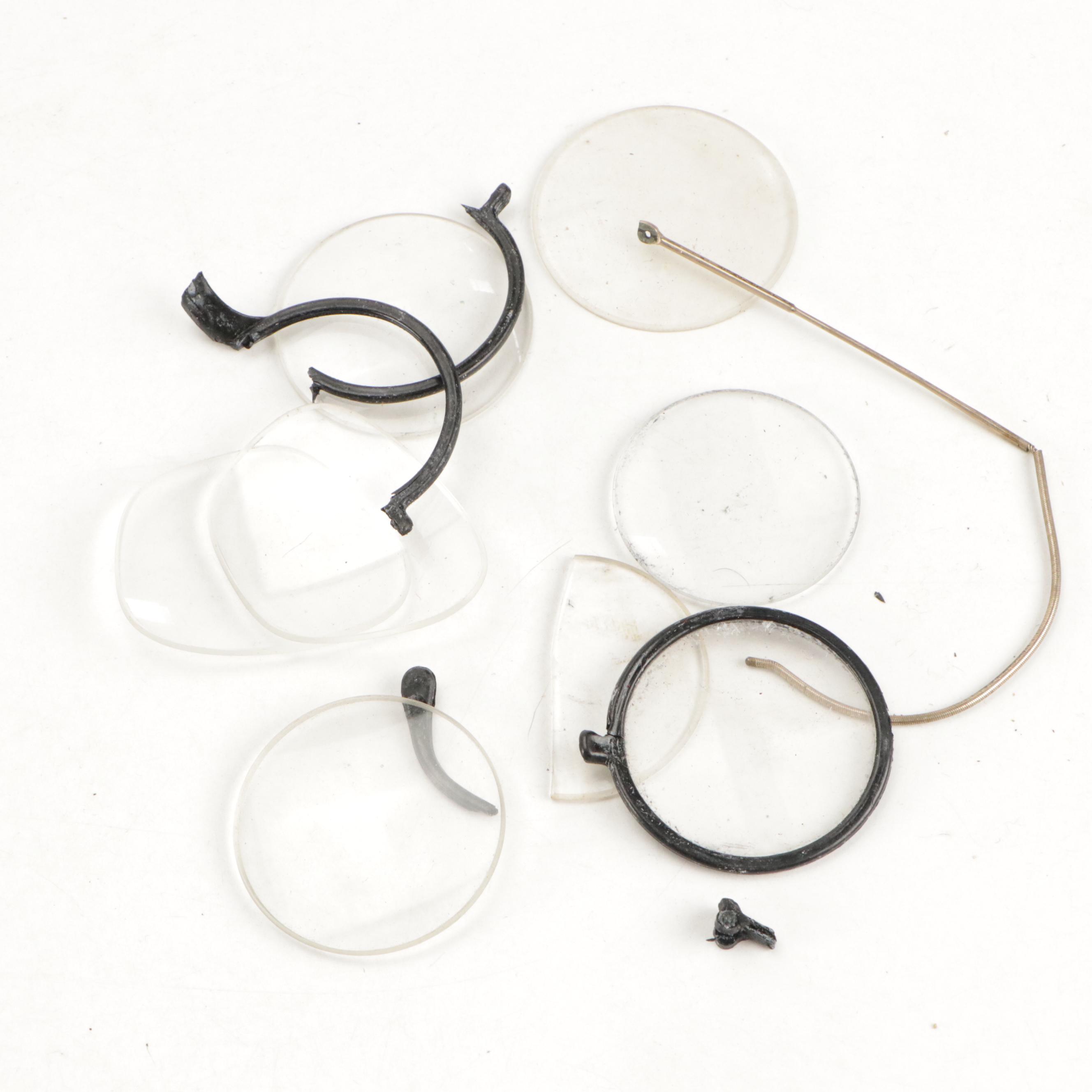 Assorted Prescription Eyeglasses and Cases, Early to Mid-20th Century