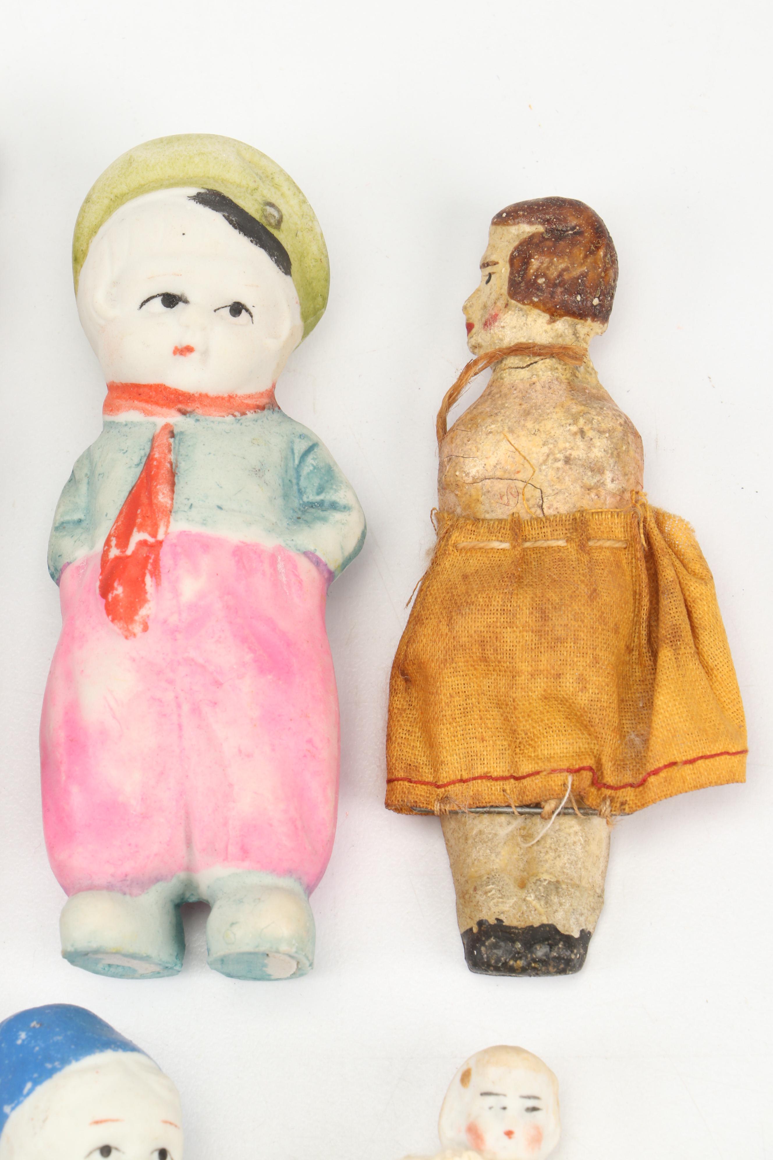 Chinese Style Porcelain Doll with Japanese Made Ceramic Dolls and More