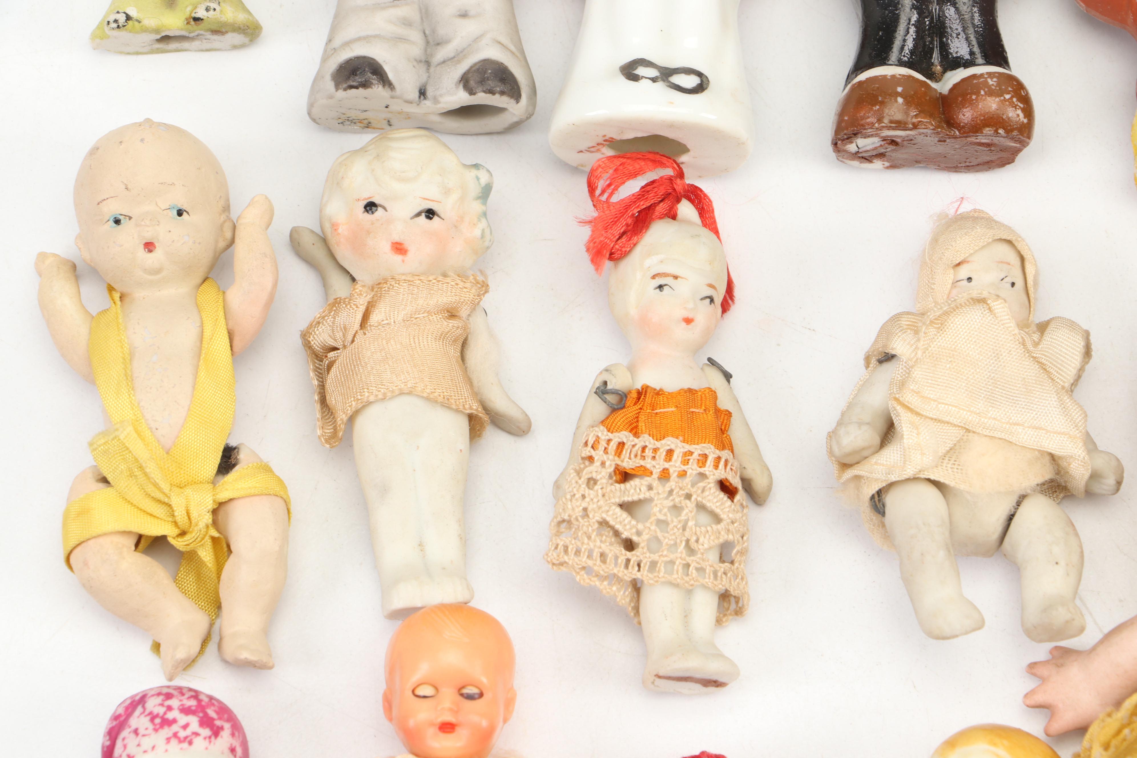 Chinese Style Porcelain Doll with Japanese Made Ceramic Dolls and More